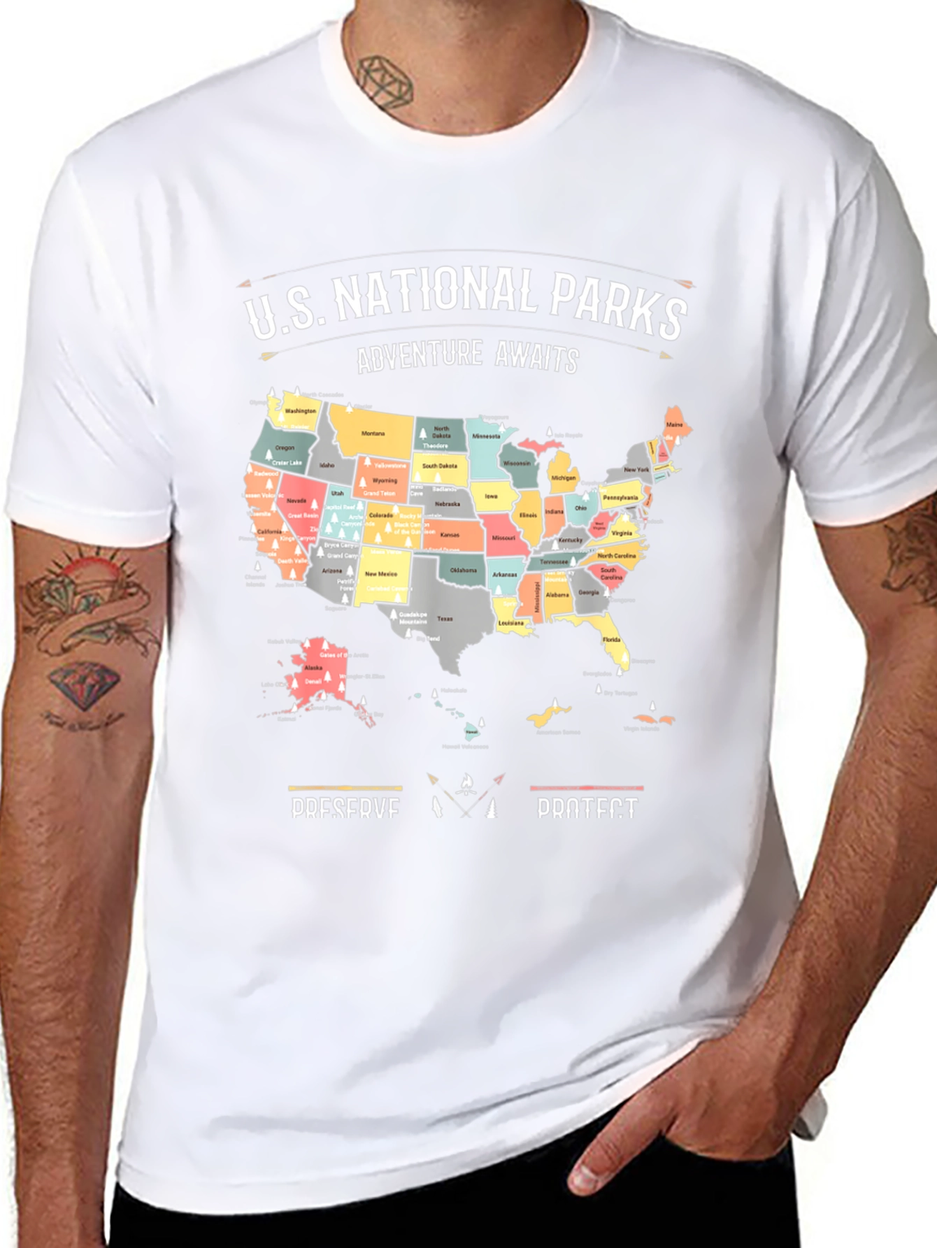 US National Parks Adventure Awaits T-Shirt