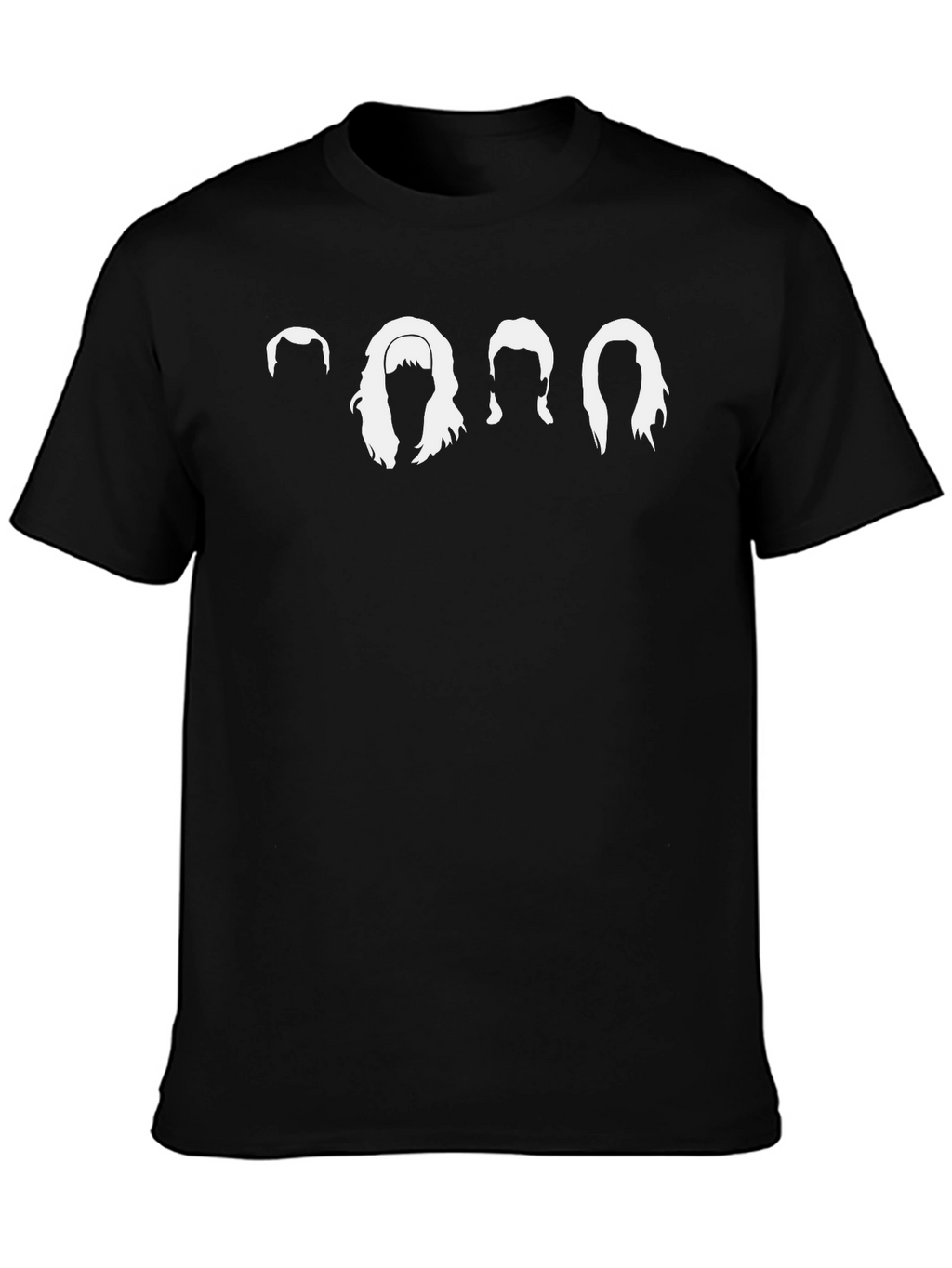 Retro Hair Silhouette T-Shirt - Classic Rock Tee