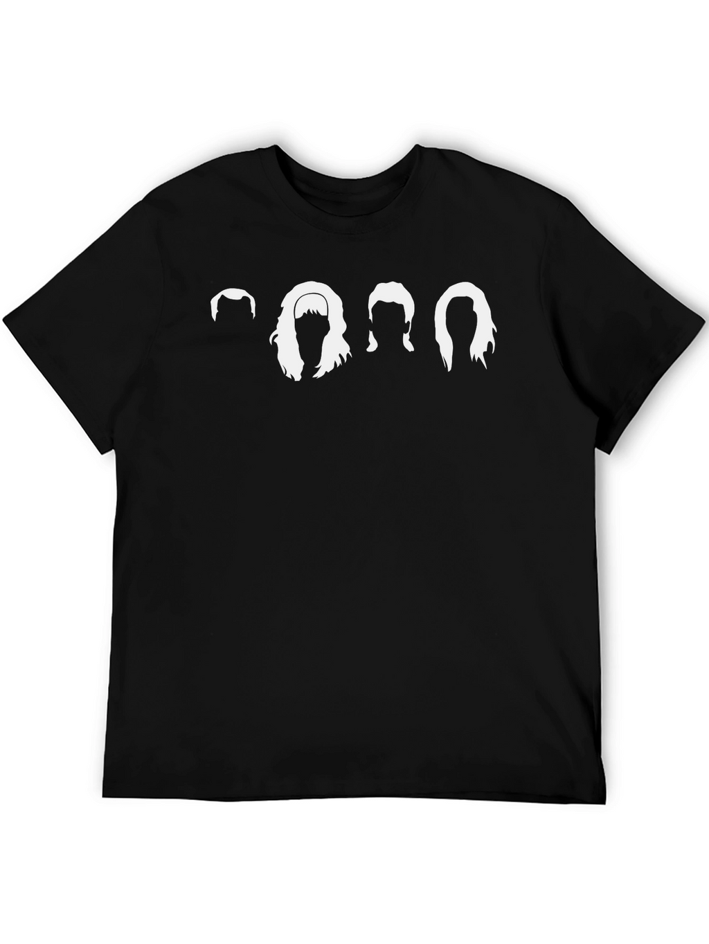 Retro Hair Silhouette T-Shirt - Classic Rock Tee