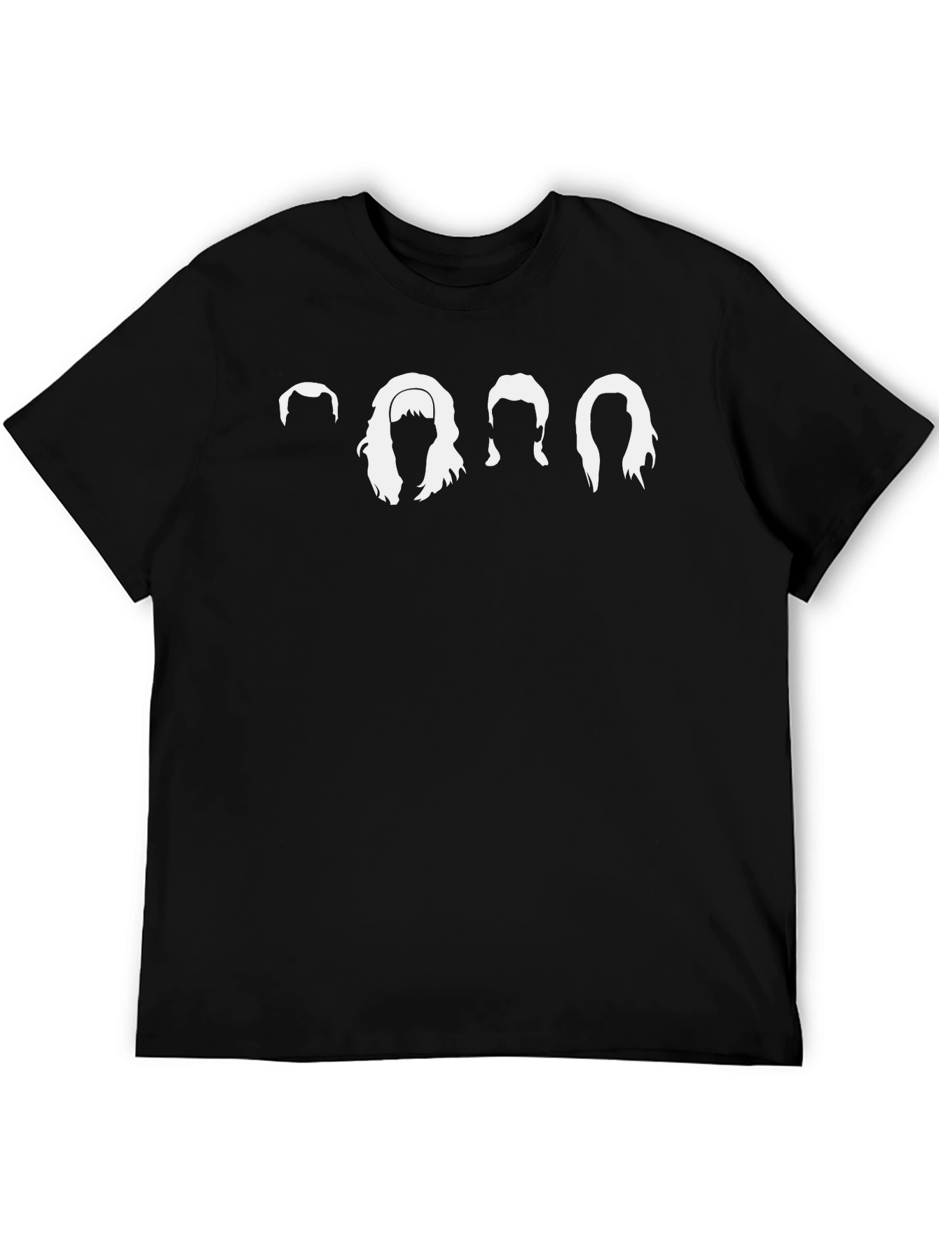 Retro Hair Silhouette T-Shirt - Classic Rock Tee