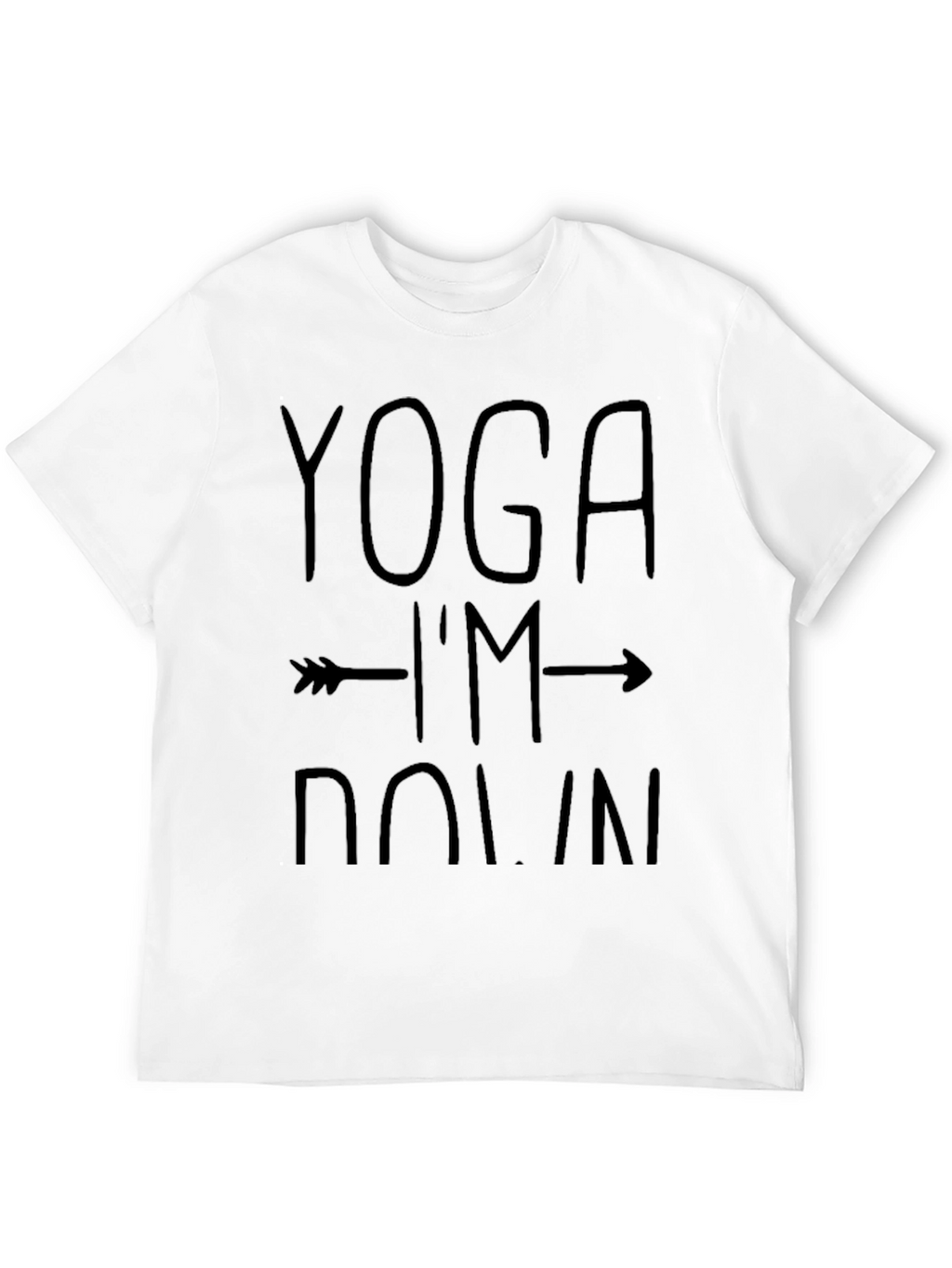 Yoga Im Down Black Graphic Tee