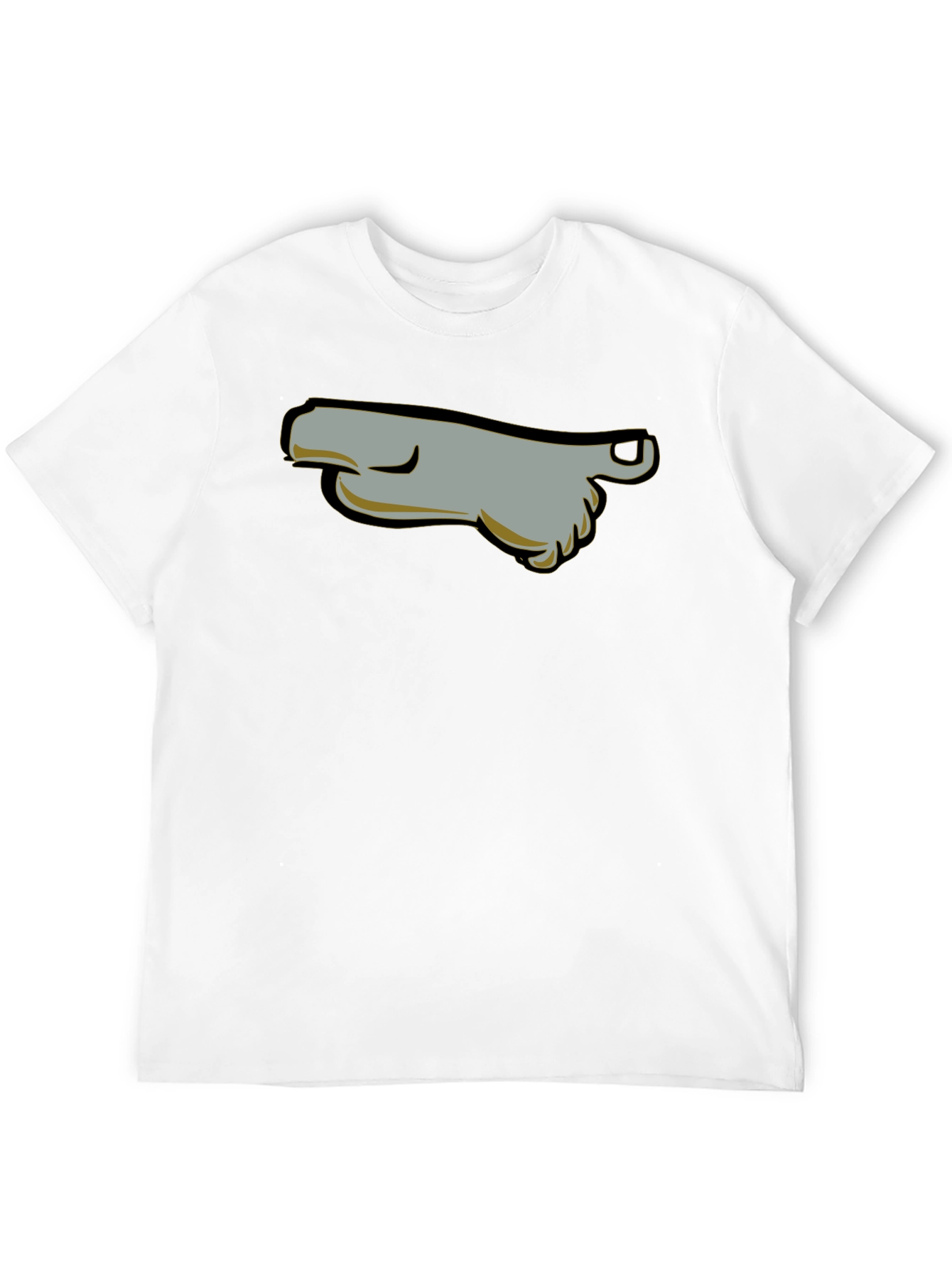 Cartoon Foot T-Shirt - Black Graphic Tee