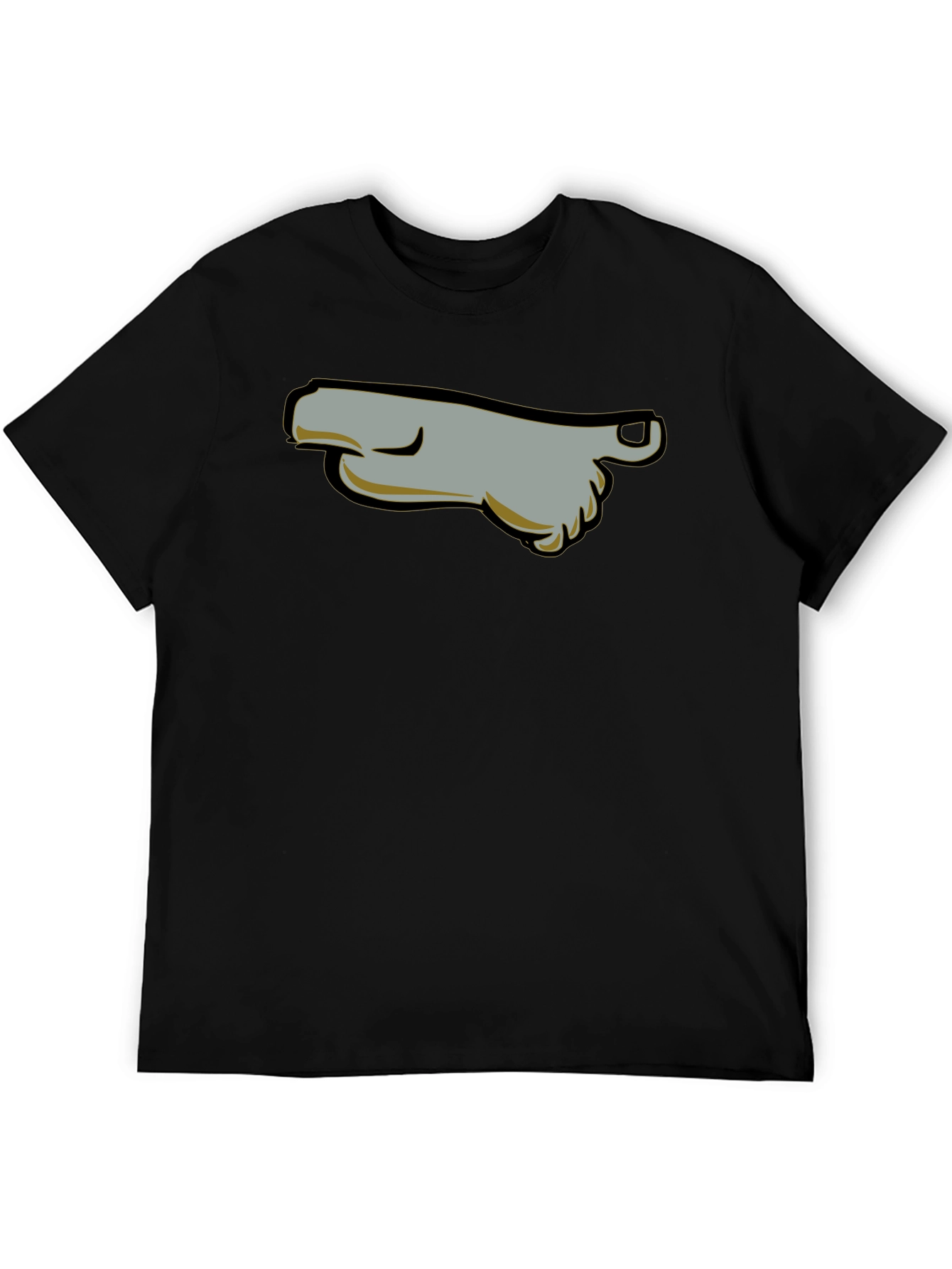Cartoon Foot T-Shirt - Black Graphic Tee