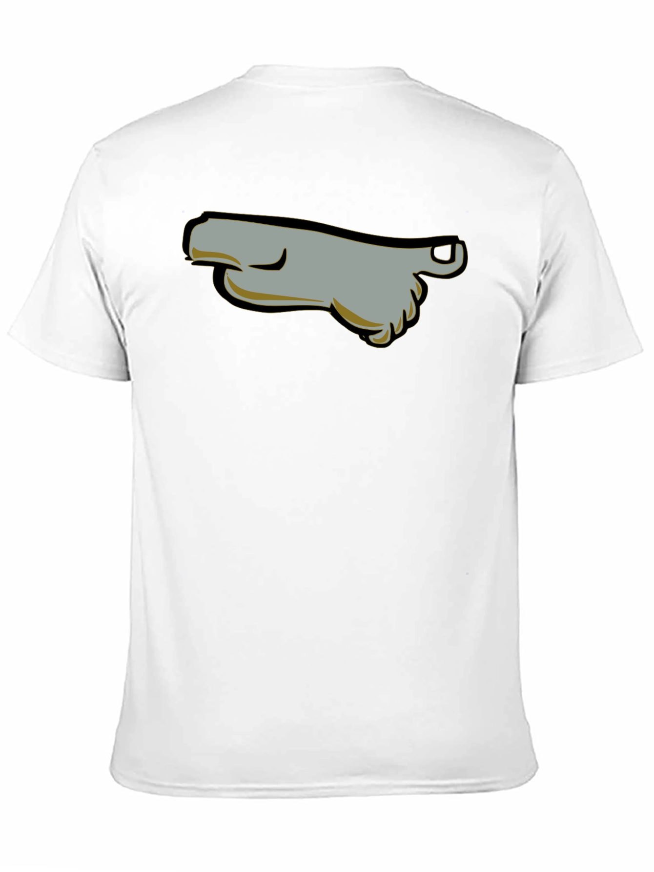 Cartoon Foot T-Shirt - Black Graphic Tee