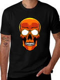 Skull Graphic T-Shirt - Mens Black Tee