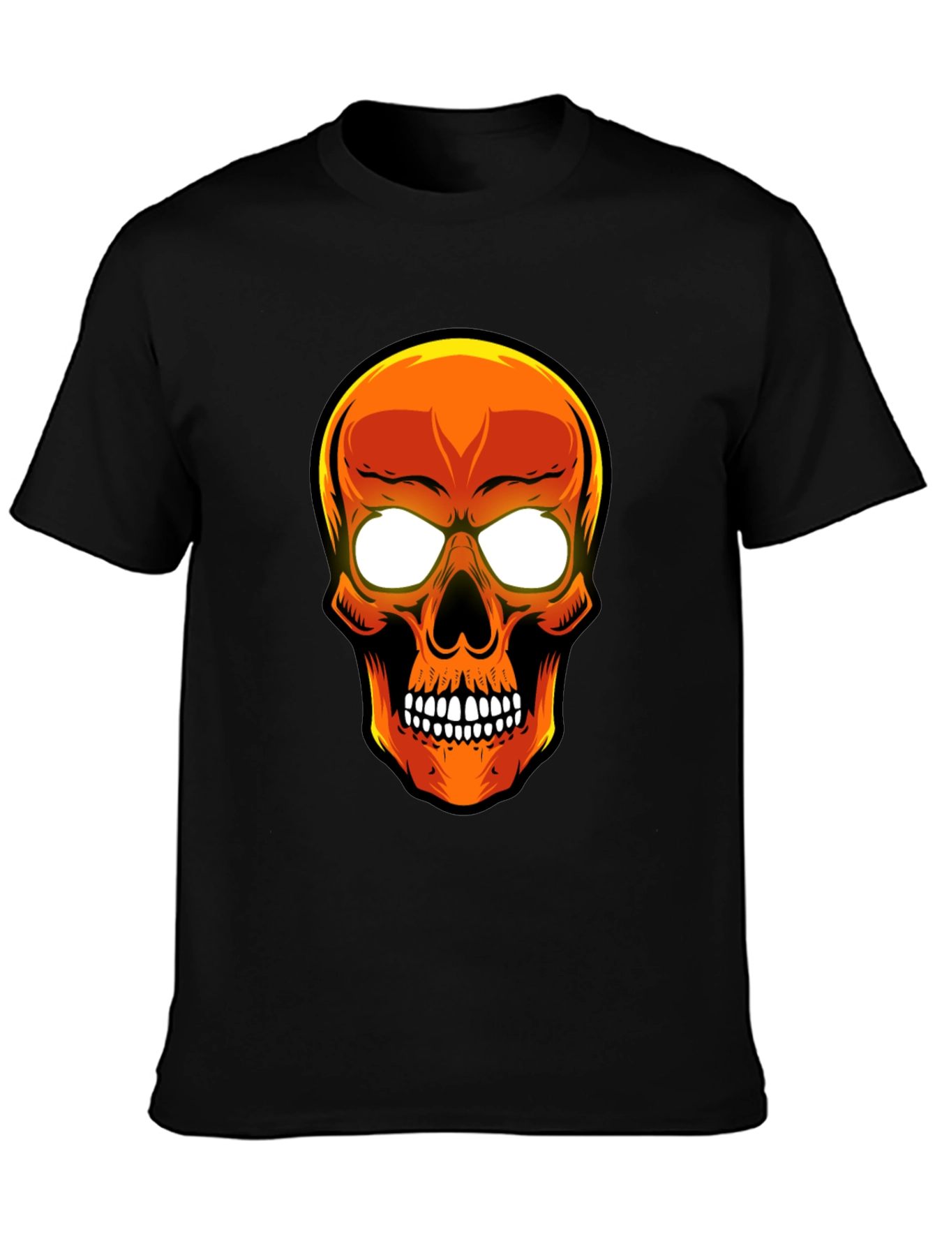 Skull Graphic T-Shirt - Mens Black Tee