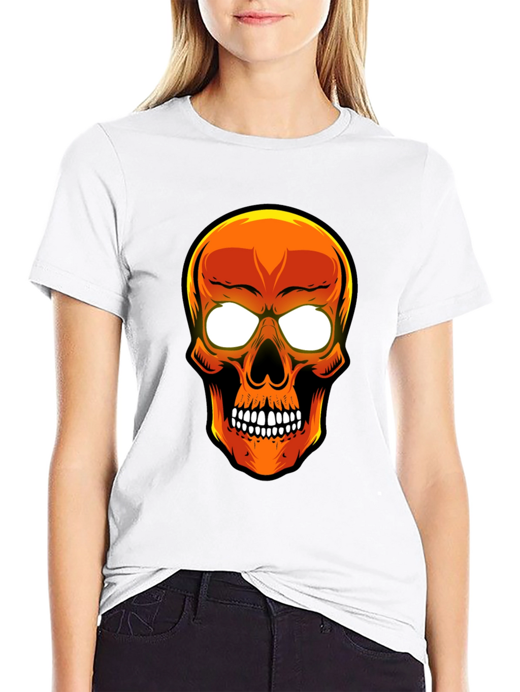 Skull Graphic T-Shirt - Mens Black Tee