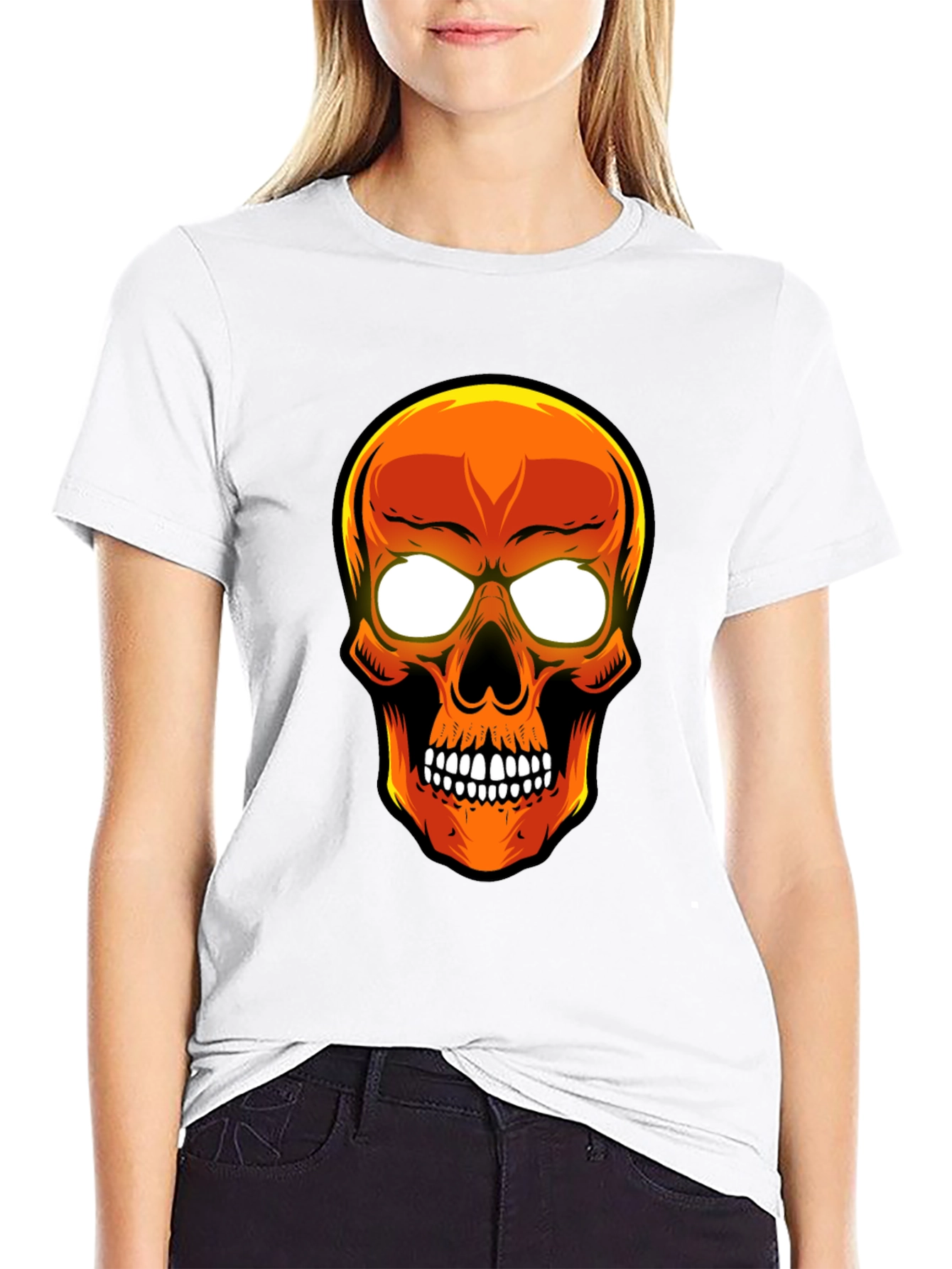 Skull Graphic T-Shirt - Mens Black Tee