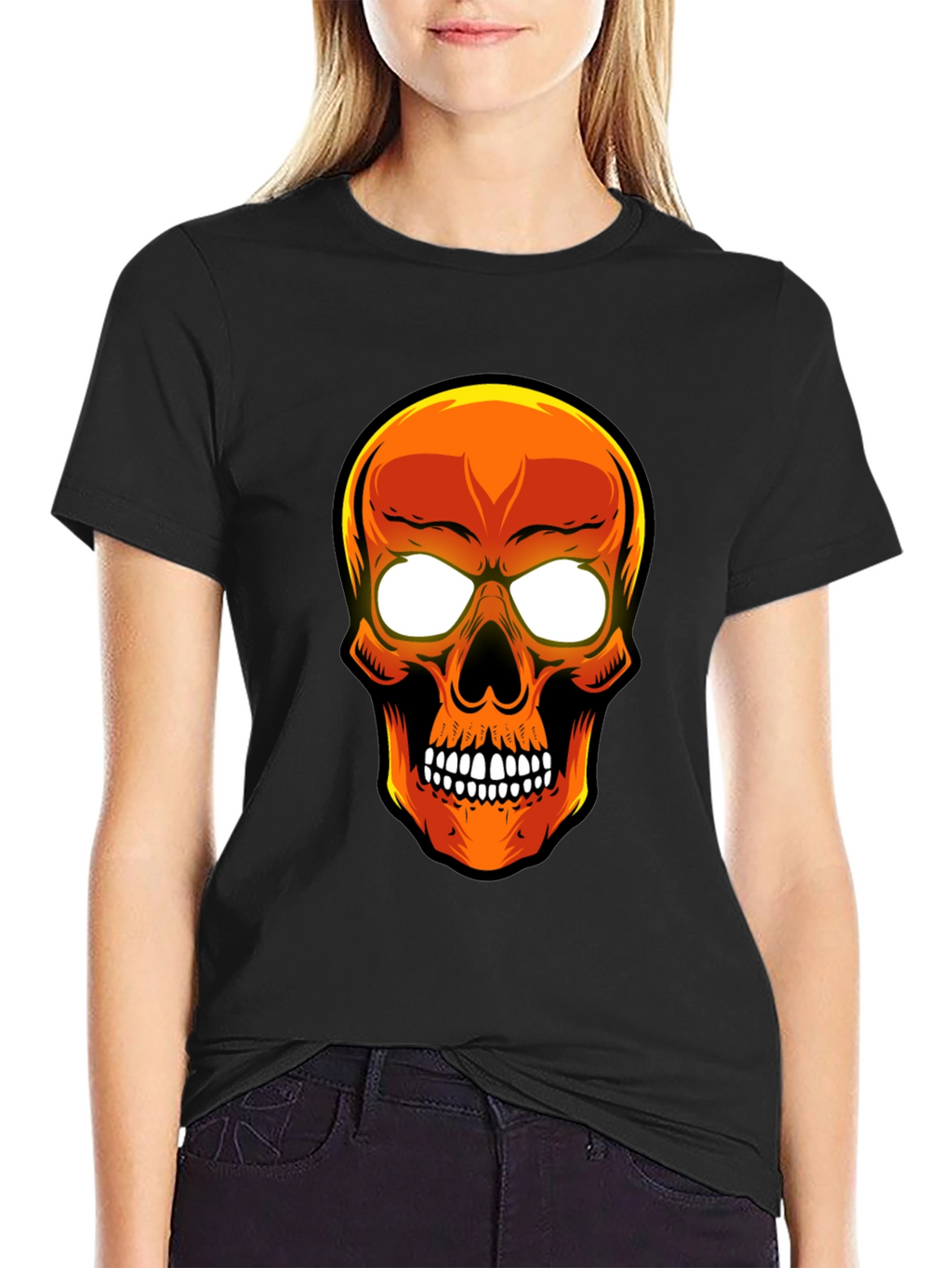Skull Graphic T-Shirt - Mens Black Tee