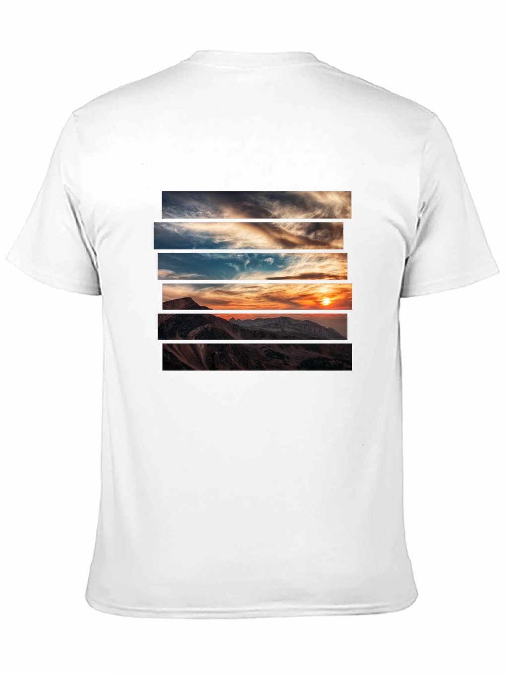 Sunset Mountain Graphic Tee - Stylish Black T-Shirt