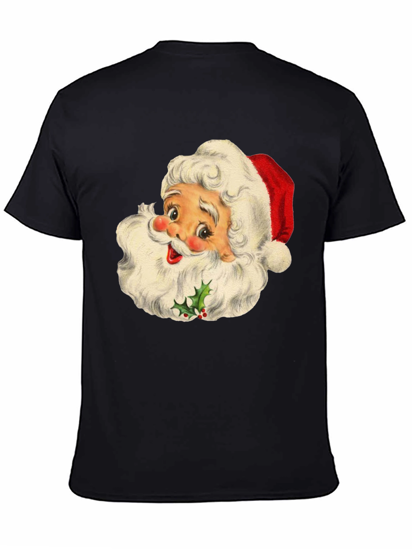 Vintage Santa Graphic Tee - Holiday Cheer