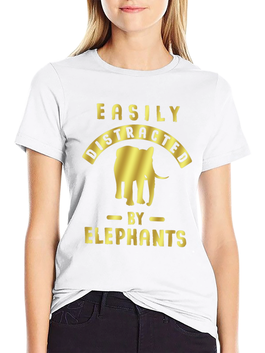 Easily Distracted By Elephants Graphic Tee