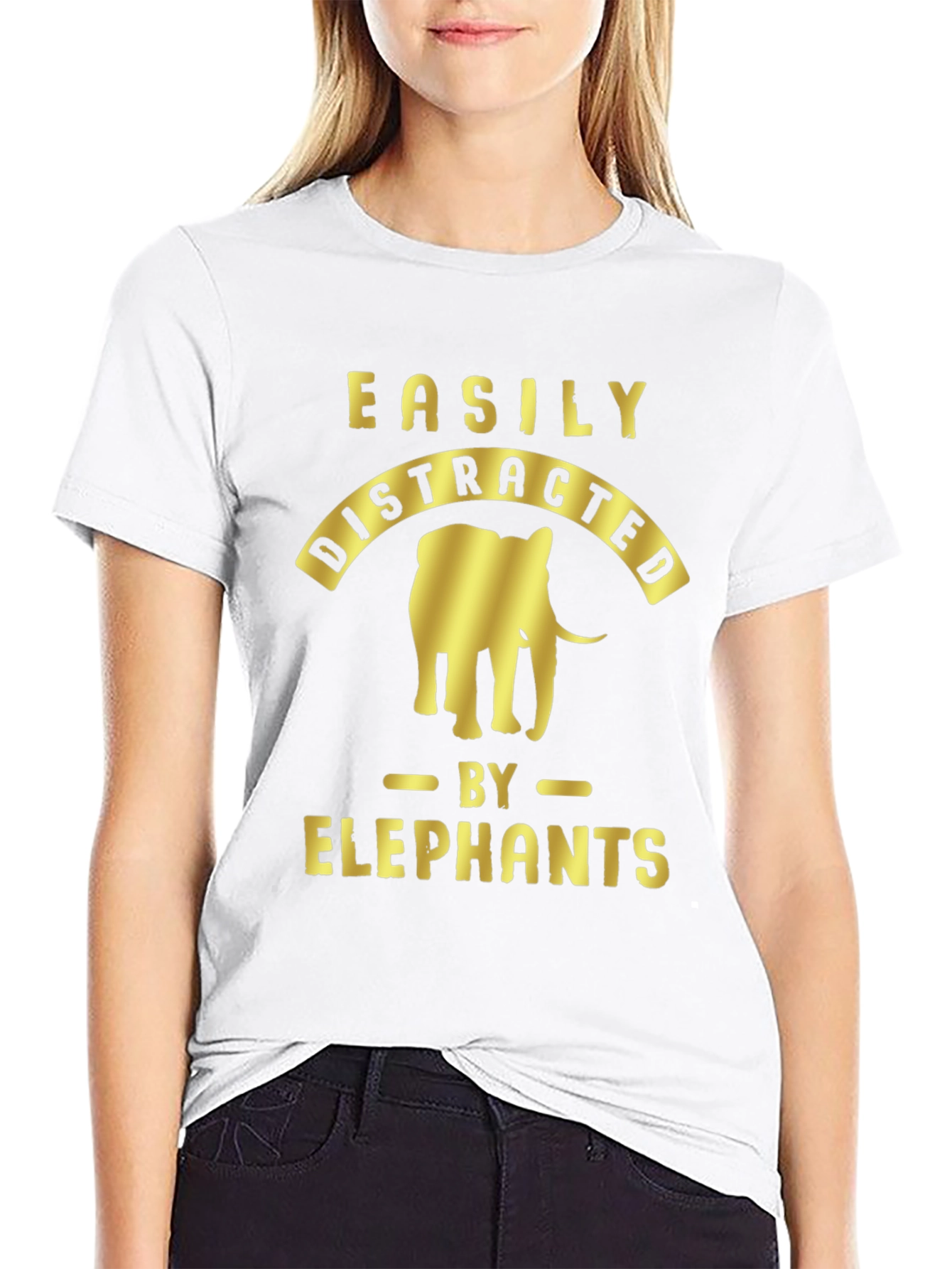 Easily Distracted By Elephants Graphic Tee