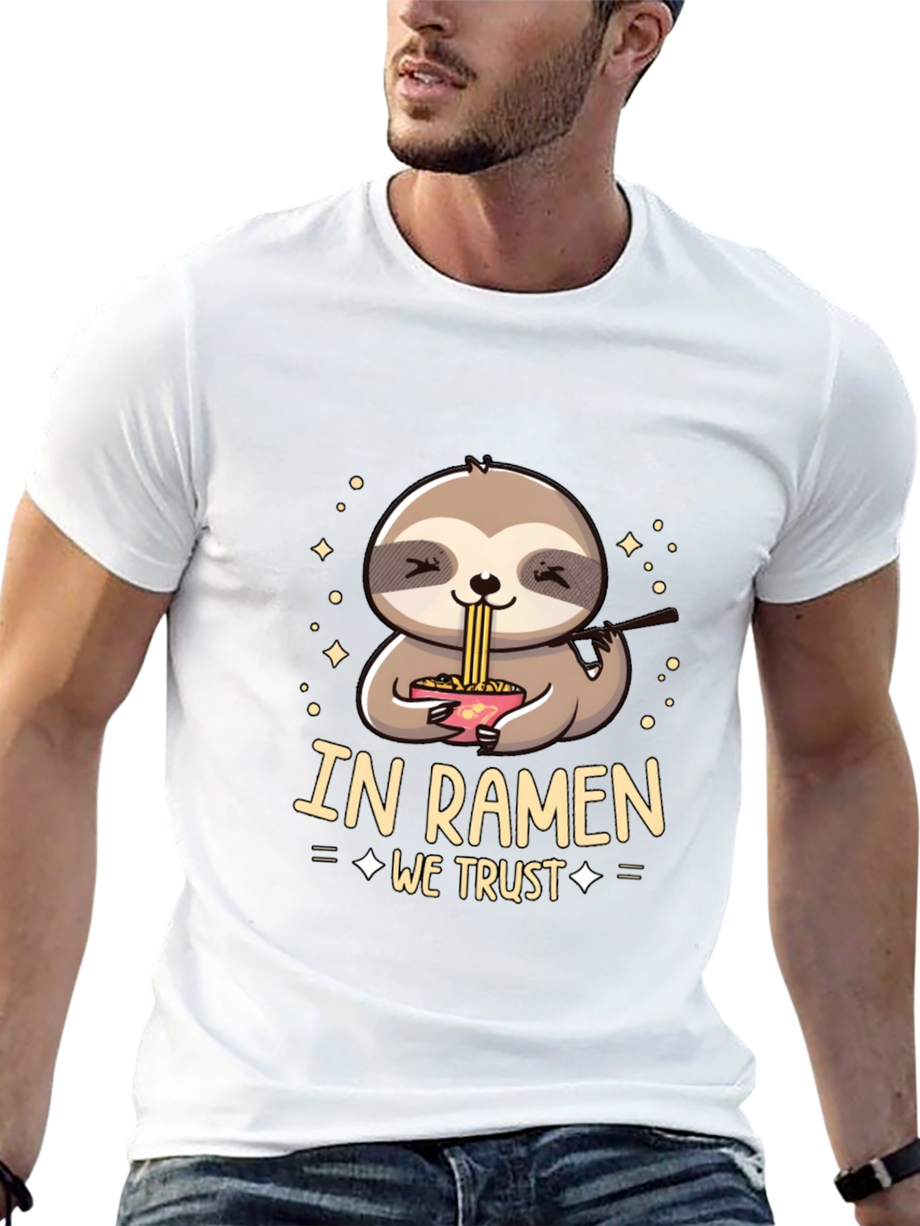 In Ramen We Trust Sloth T-Shirt
