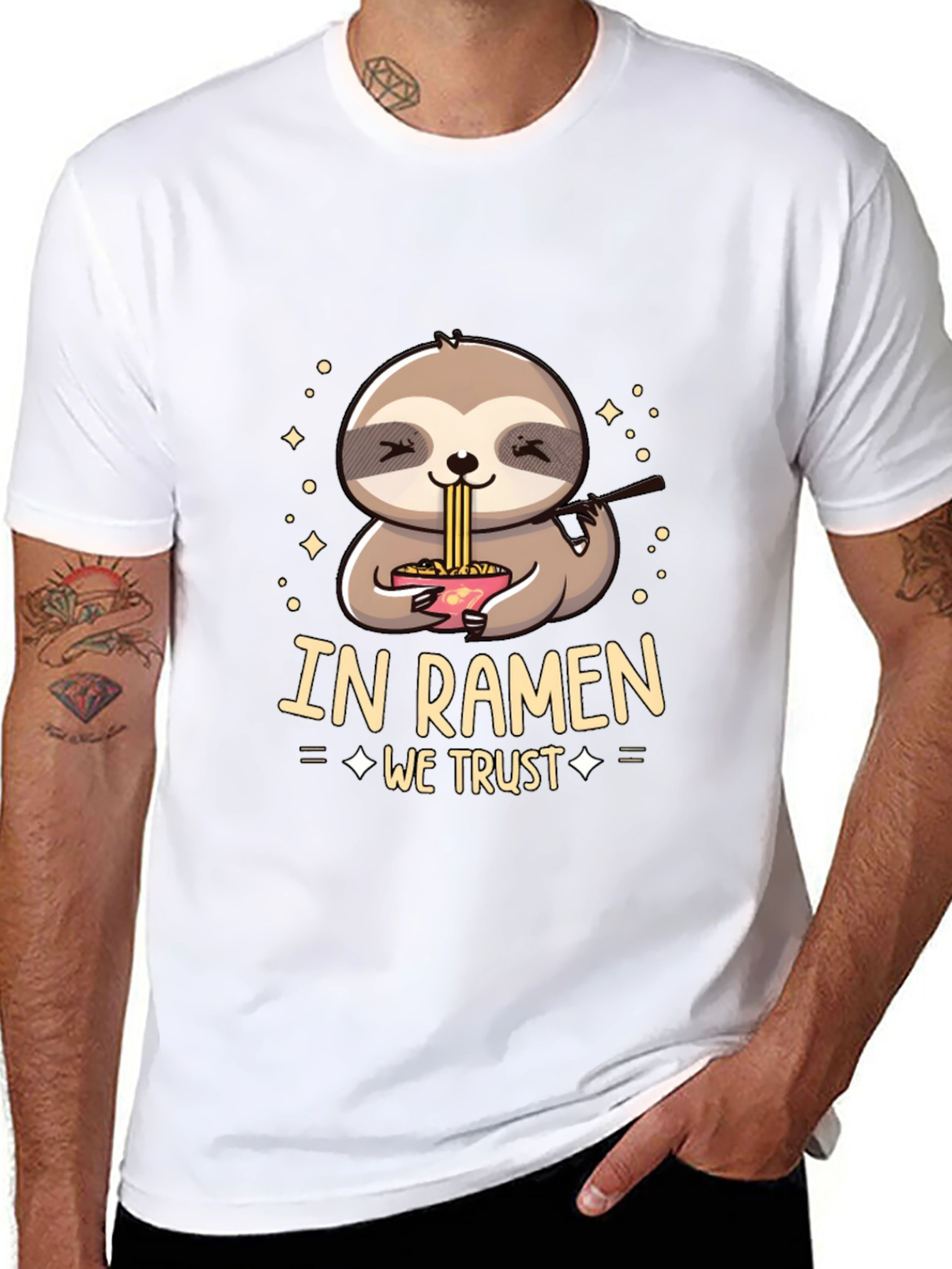 In Ramen We Trust Sloth T-Shirt