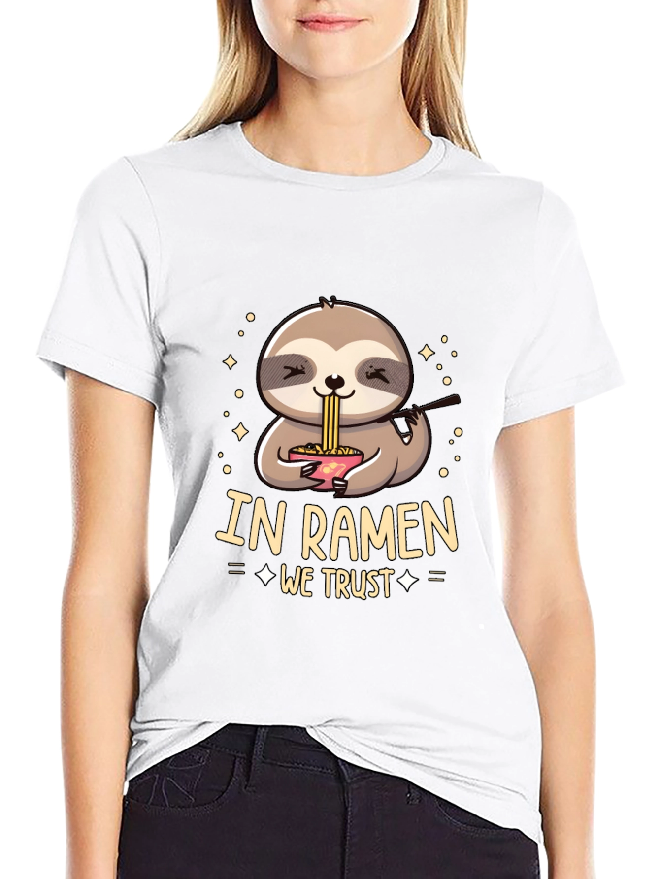 In Ramen We Trust Sloth T-Shirt