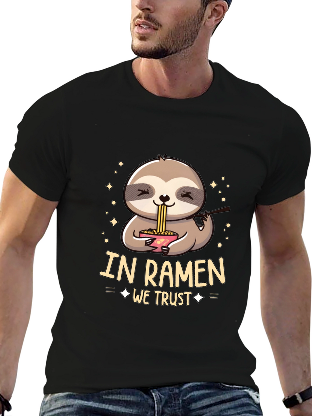 In Ramen We Trust Sloth T-Shirt
