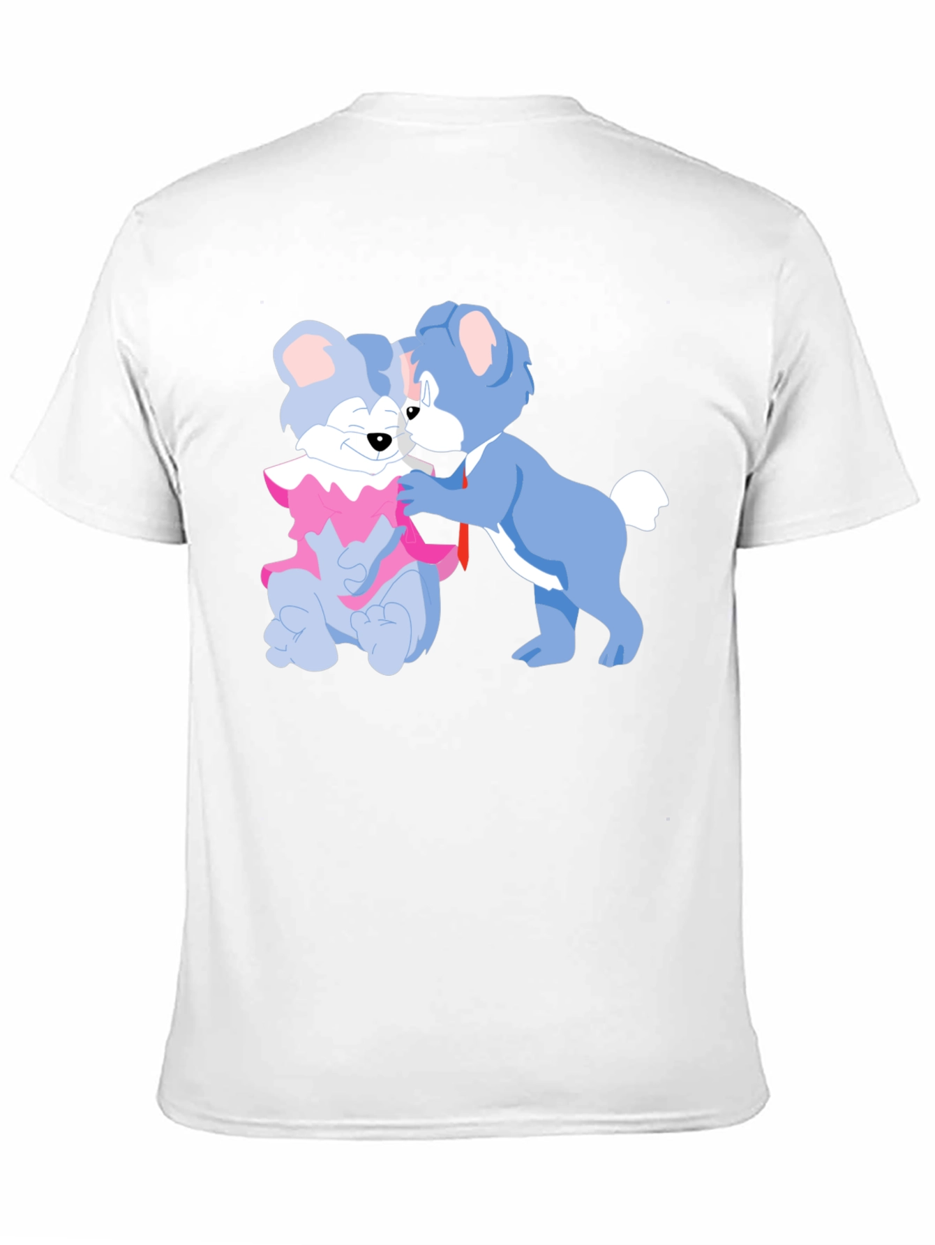 Cute Cartoon Bears Graphic Tee - Black Cotton T-Shirt