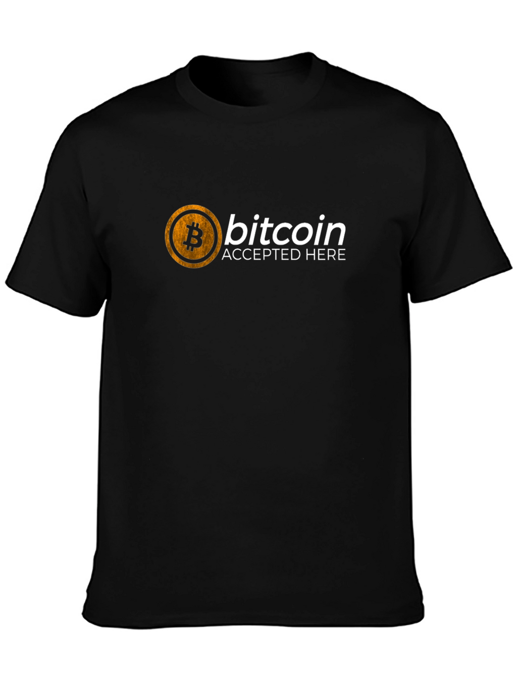 Bitcoin Accepted Here T-Shirt - Crypto Currency Tee