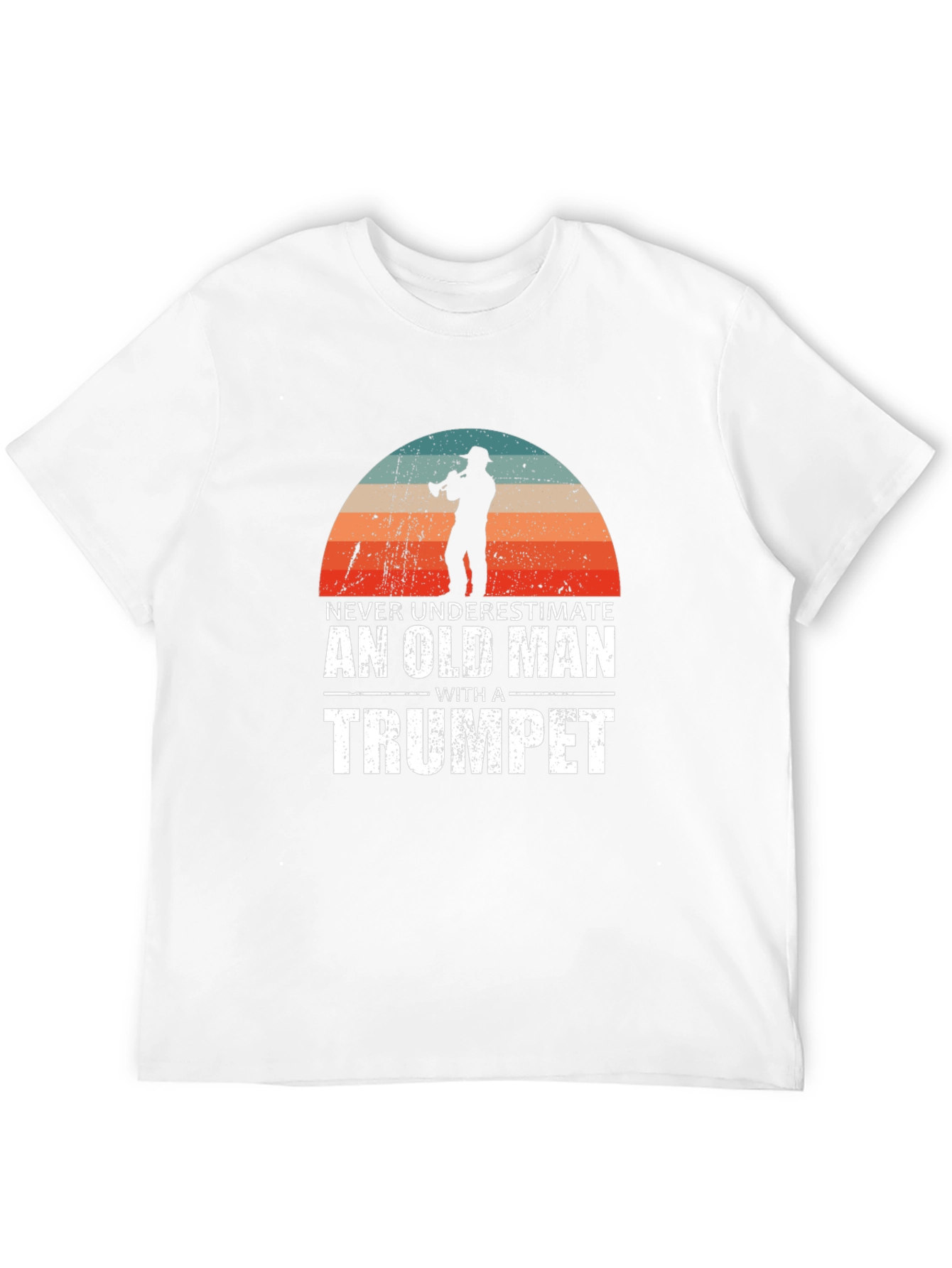 Never Underestimate an Old Man with a Trumpet T-Shirt
