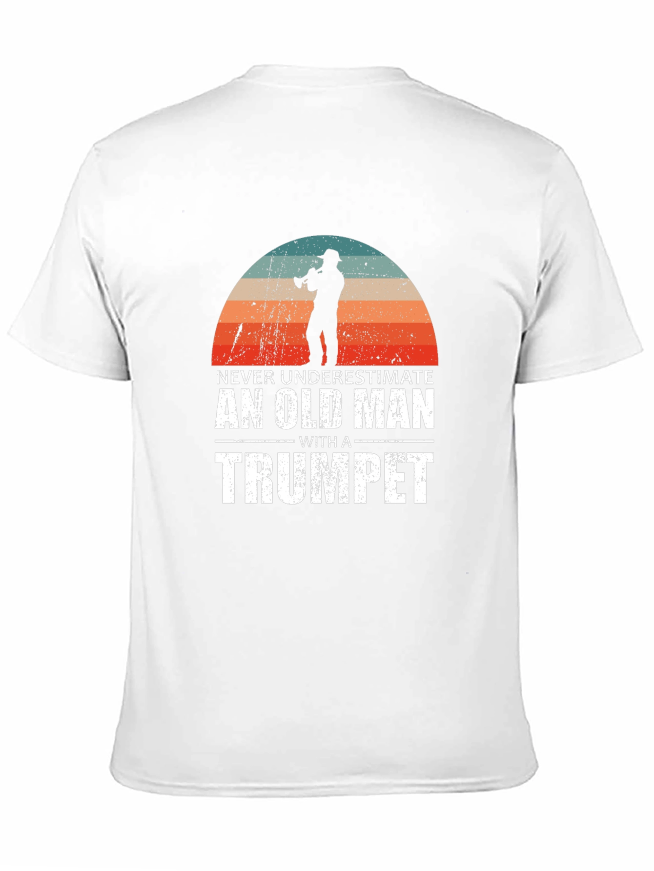 Never Underestimate an Old Man with a Trumpet T-Shirt