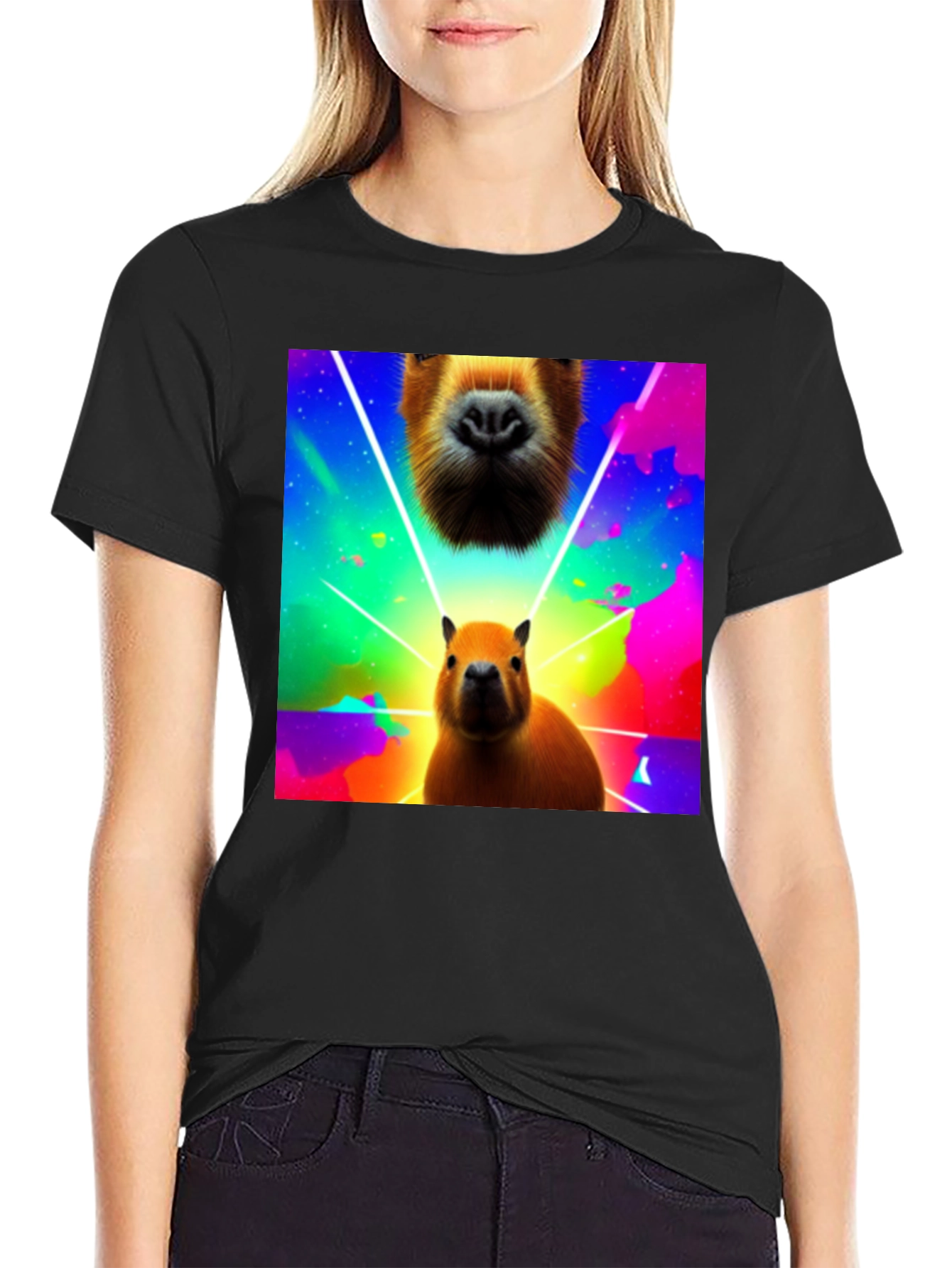 Capybara T-Shirt - Colorful Graphic Tee