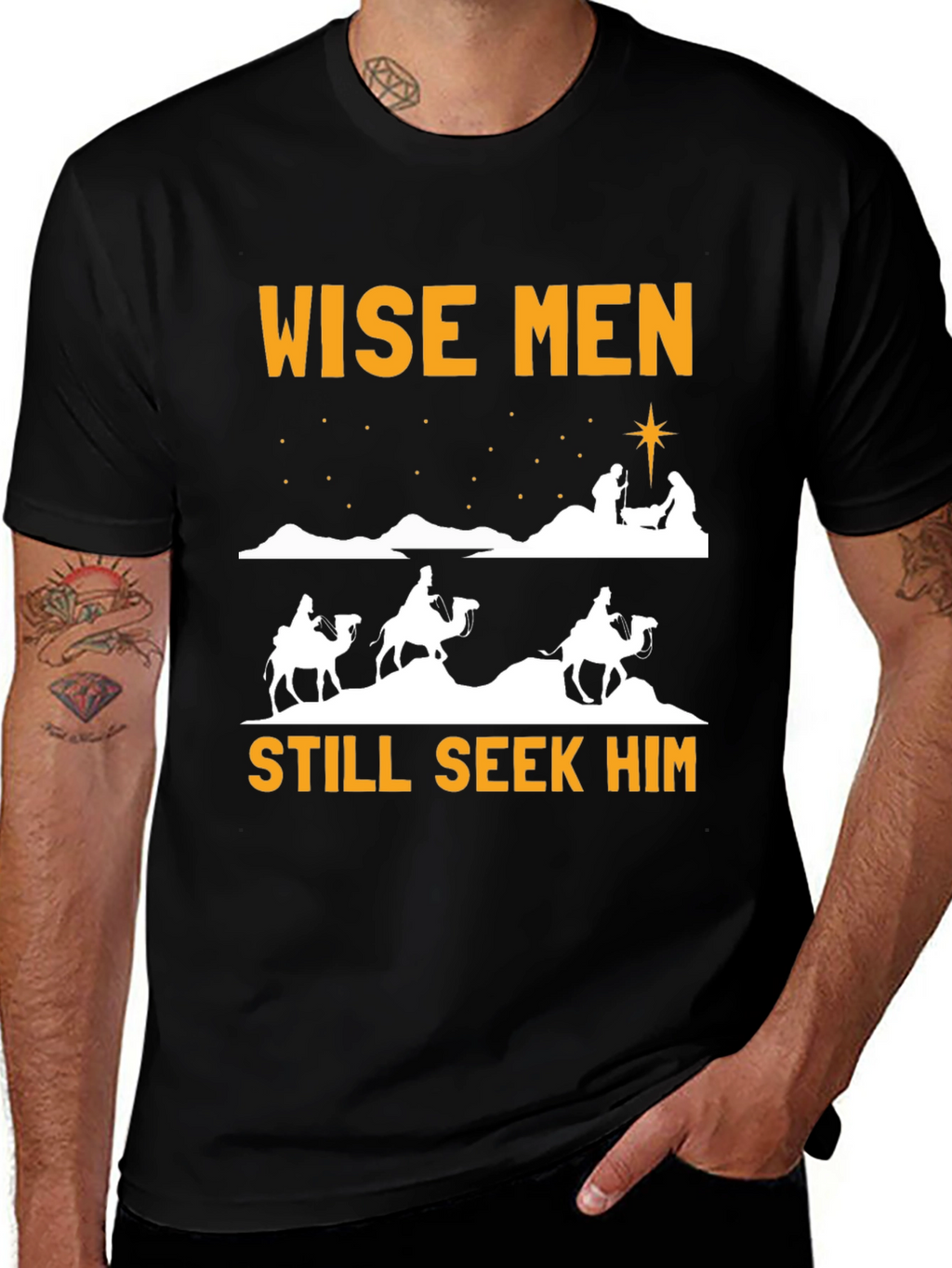 Wise Men Still Seek Him Christmas T-Shirt
