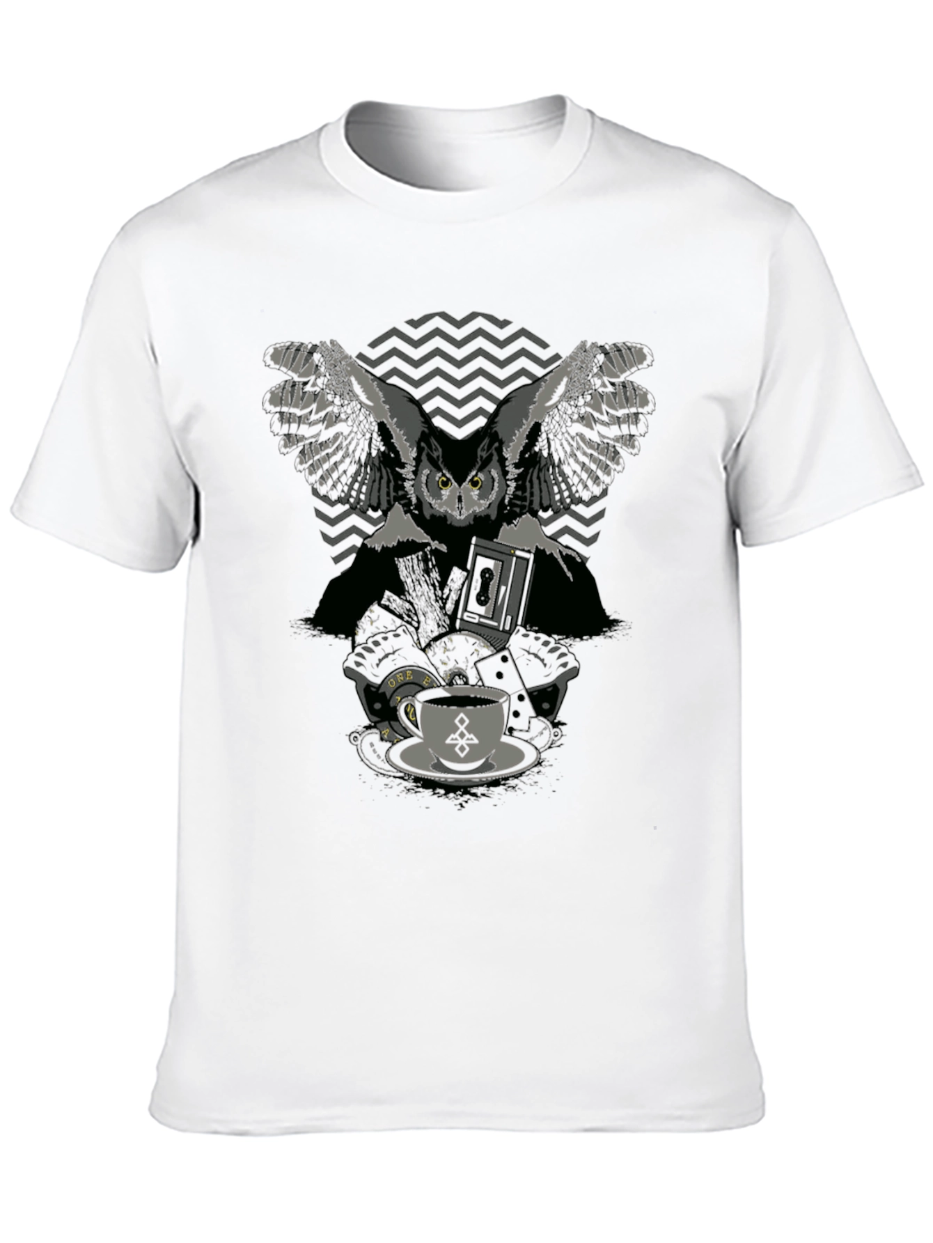 Twin Peaks Owl Cave T-Shirt - Black Lodge Inspired Tee