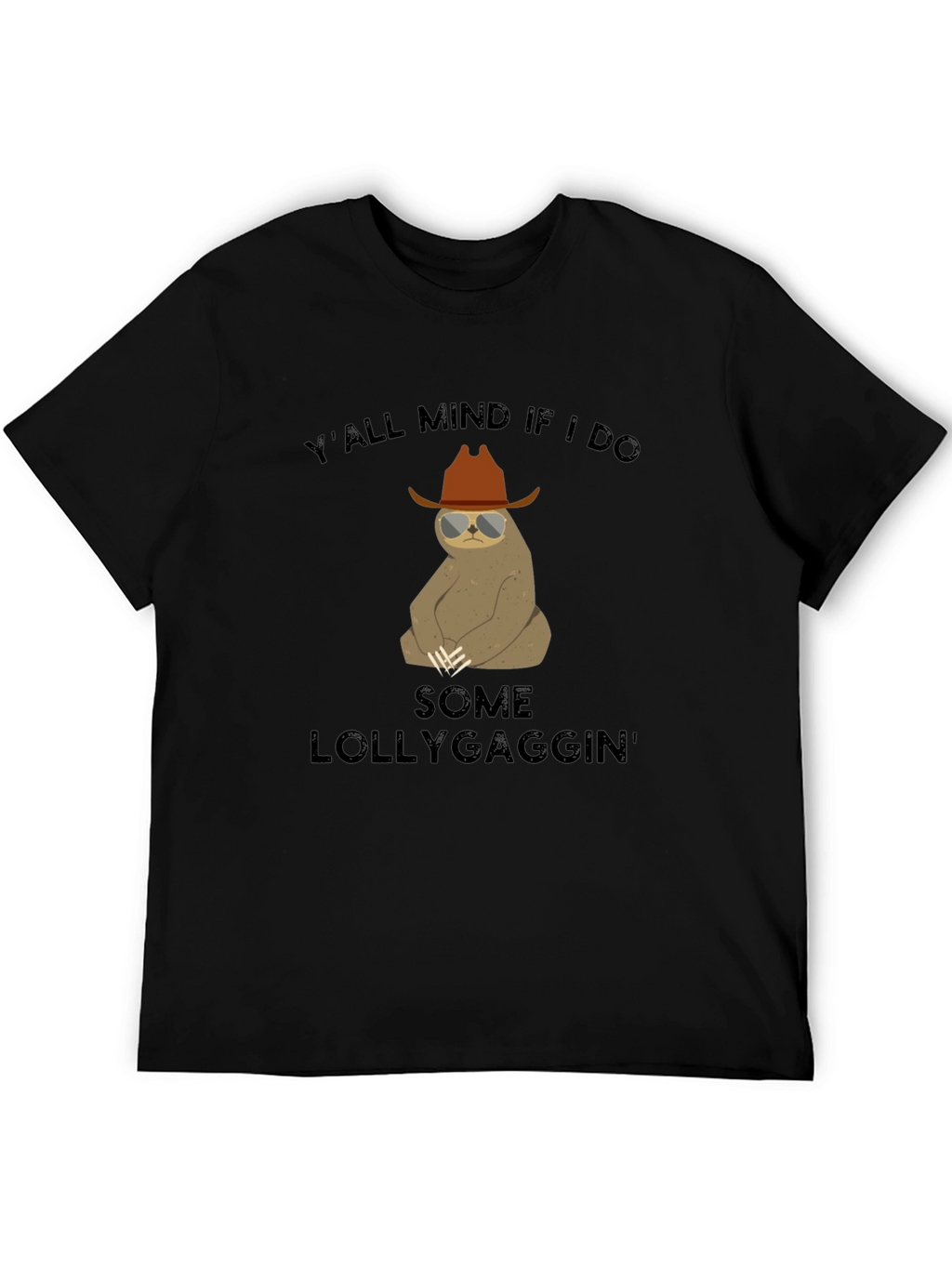 Funny Sloth Lollygagging Graphic T-Shirt