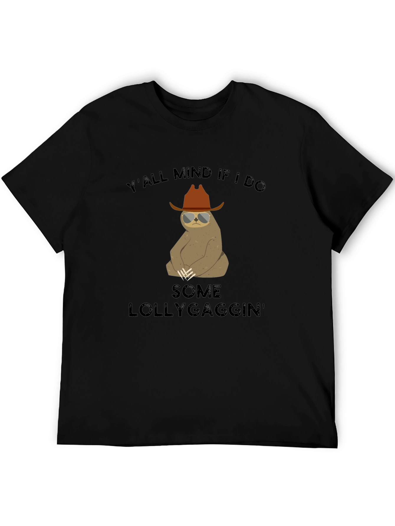Funny Sloth Lollygagging Graphic T-Shirt