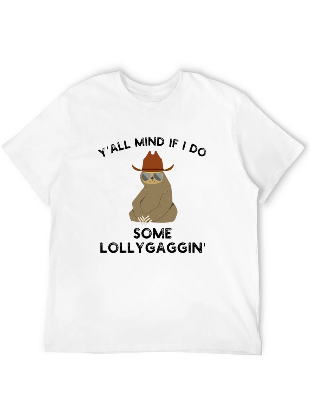 Funny Sloth Lollygagging Graphic T-Shirt