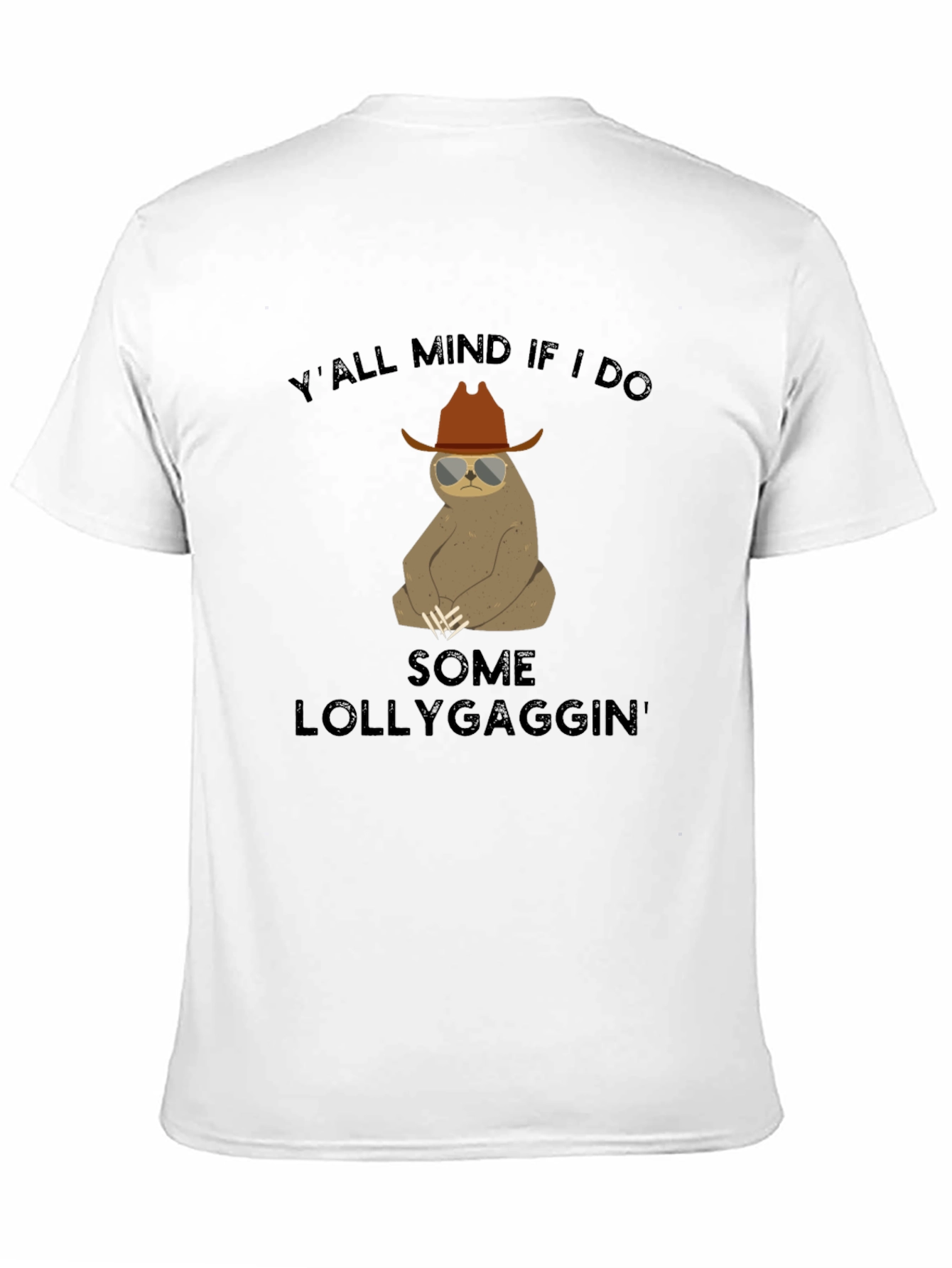 Funny Sloth Lollygagging Graphic T-Shirt