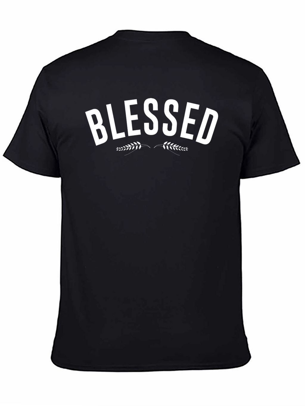 Blessed Graphic Print Black T-Shirt