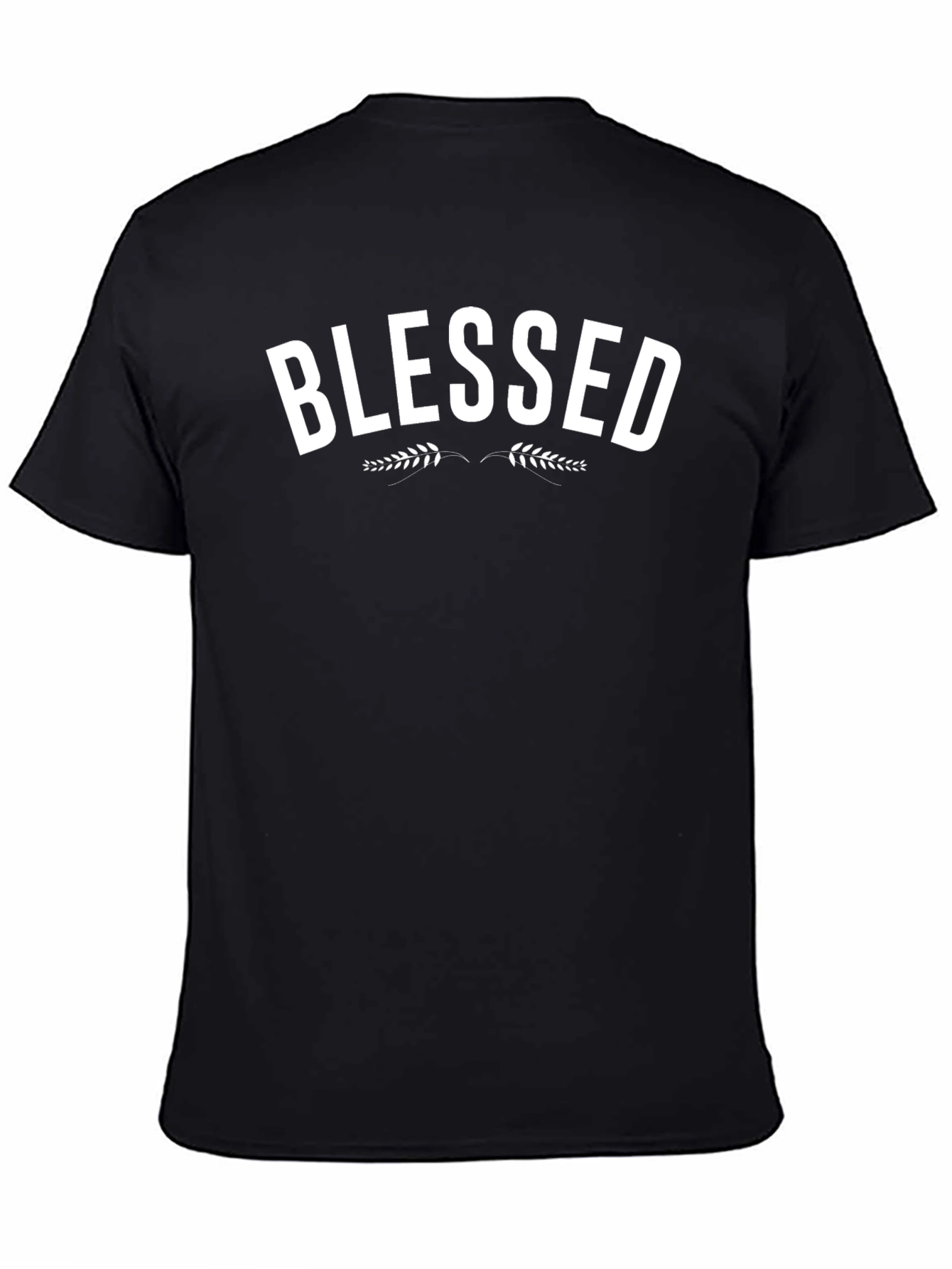 Blessed Graphic Print Black T-Shirt