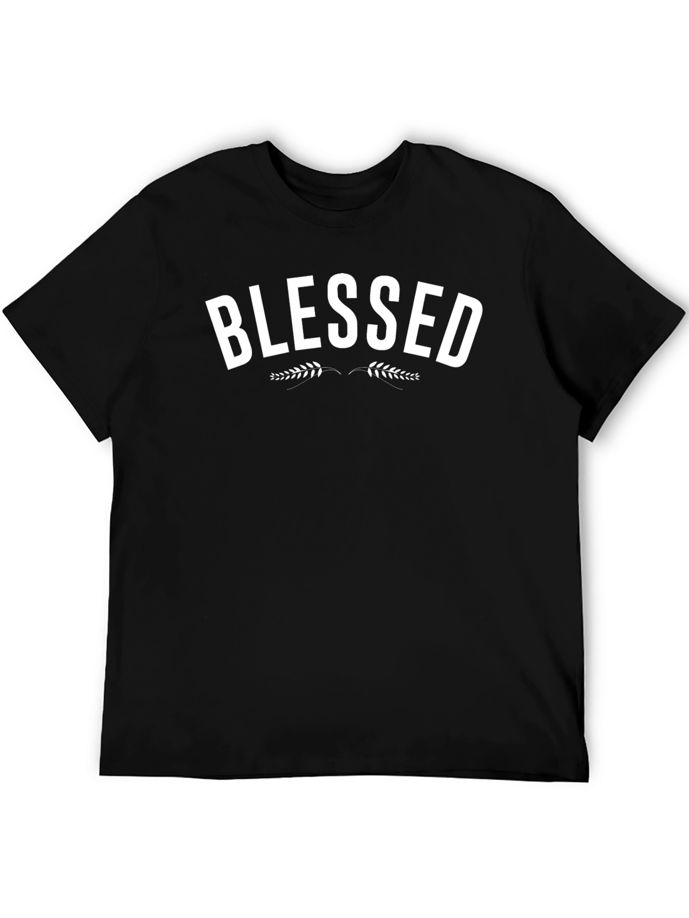 Blessed Graphic Print Black T-Shirt