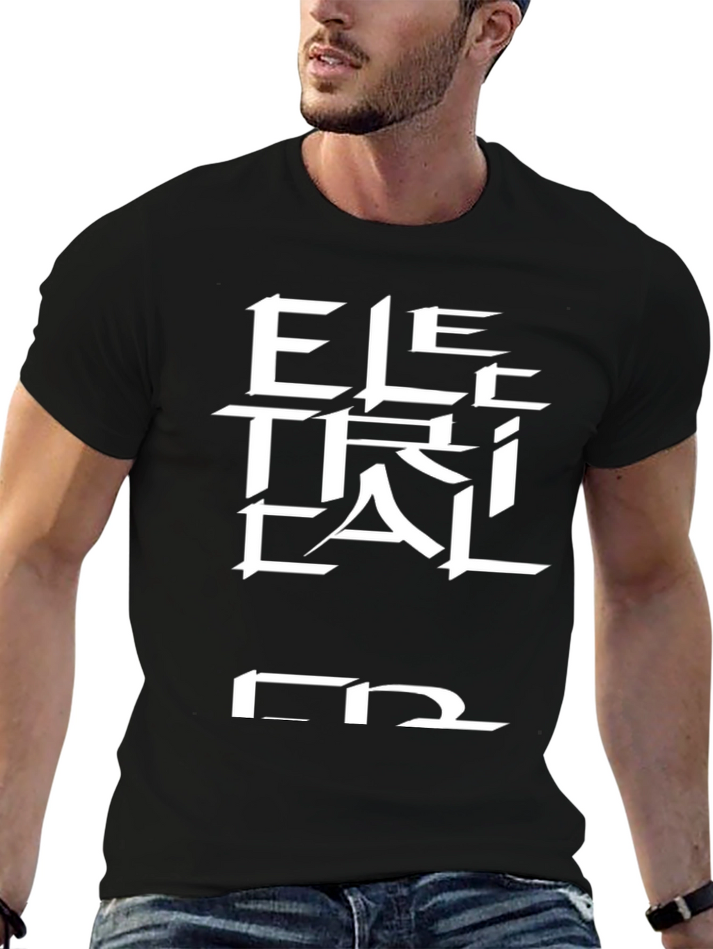 Electrical Engineer Black Graphic Tee