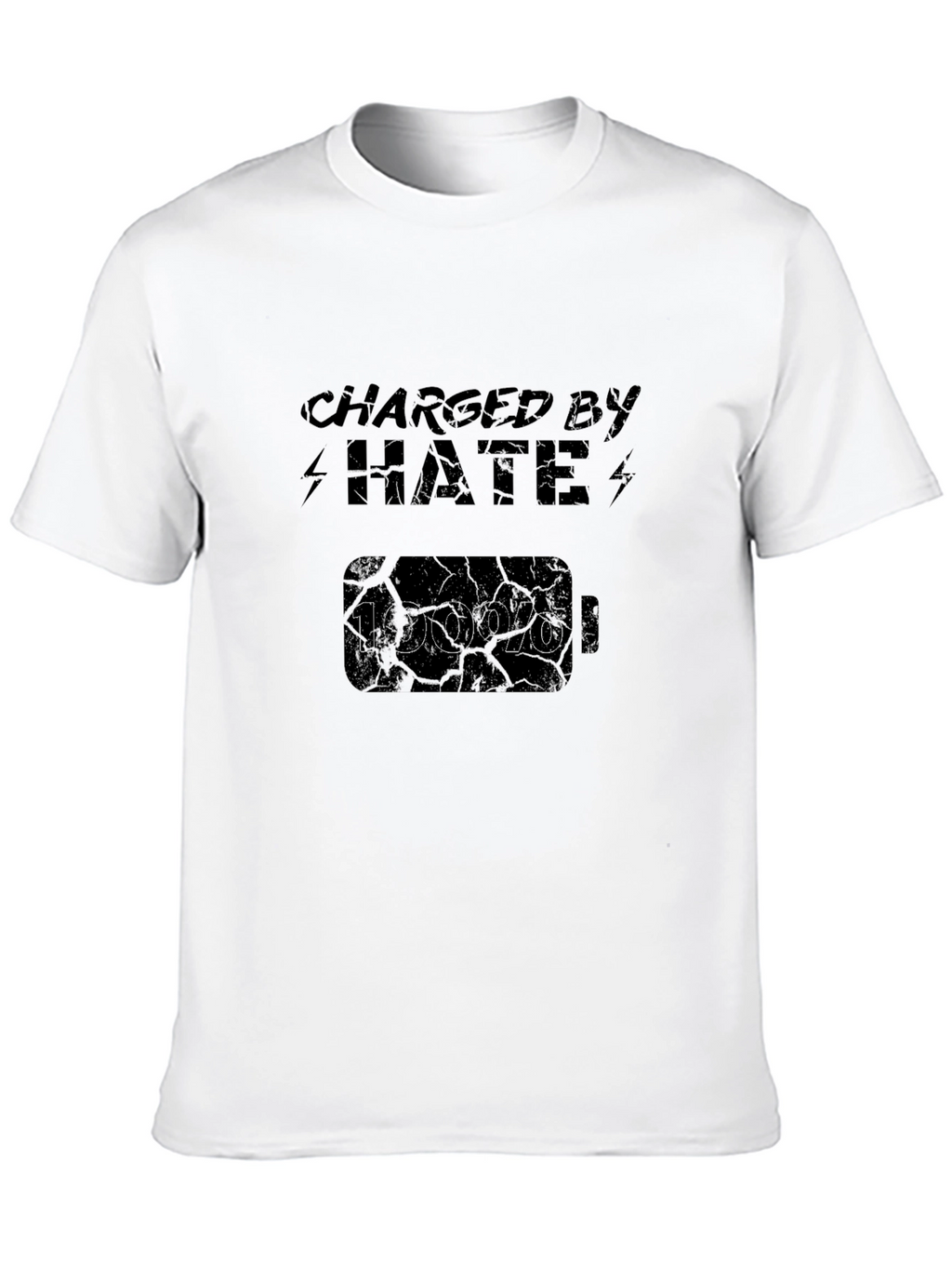 Charged by Hate Black T-Shirt