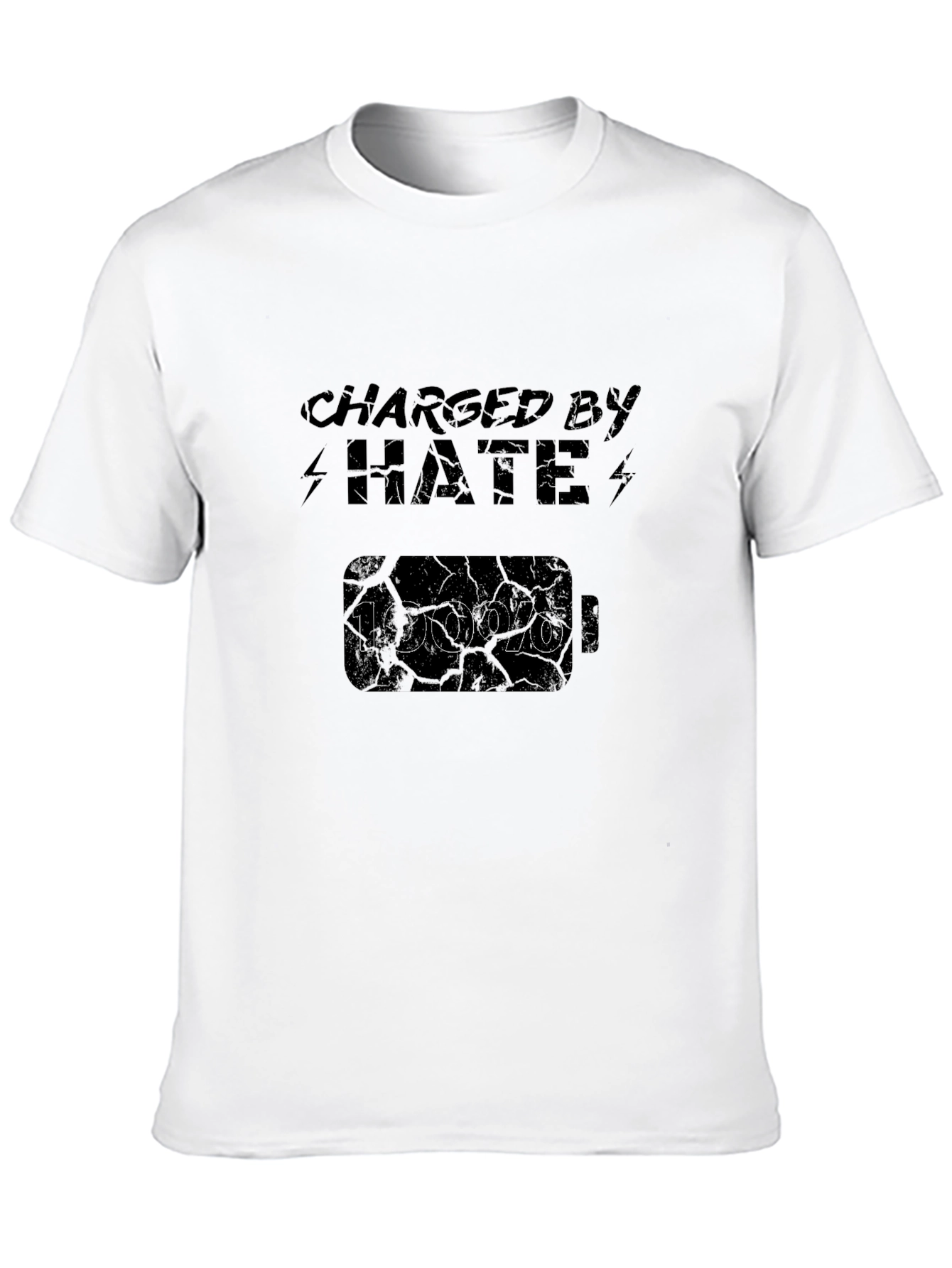 Charged by Hate Black T-Shirt