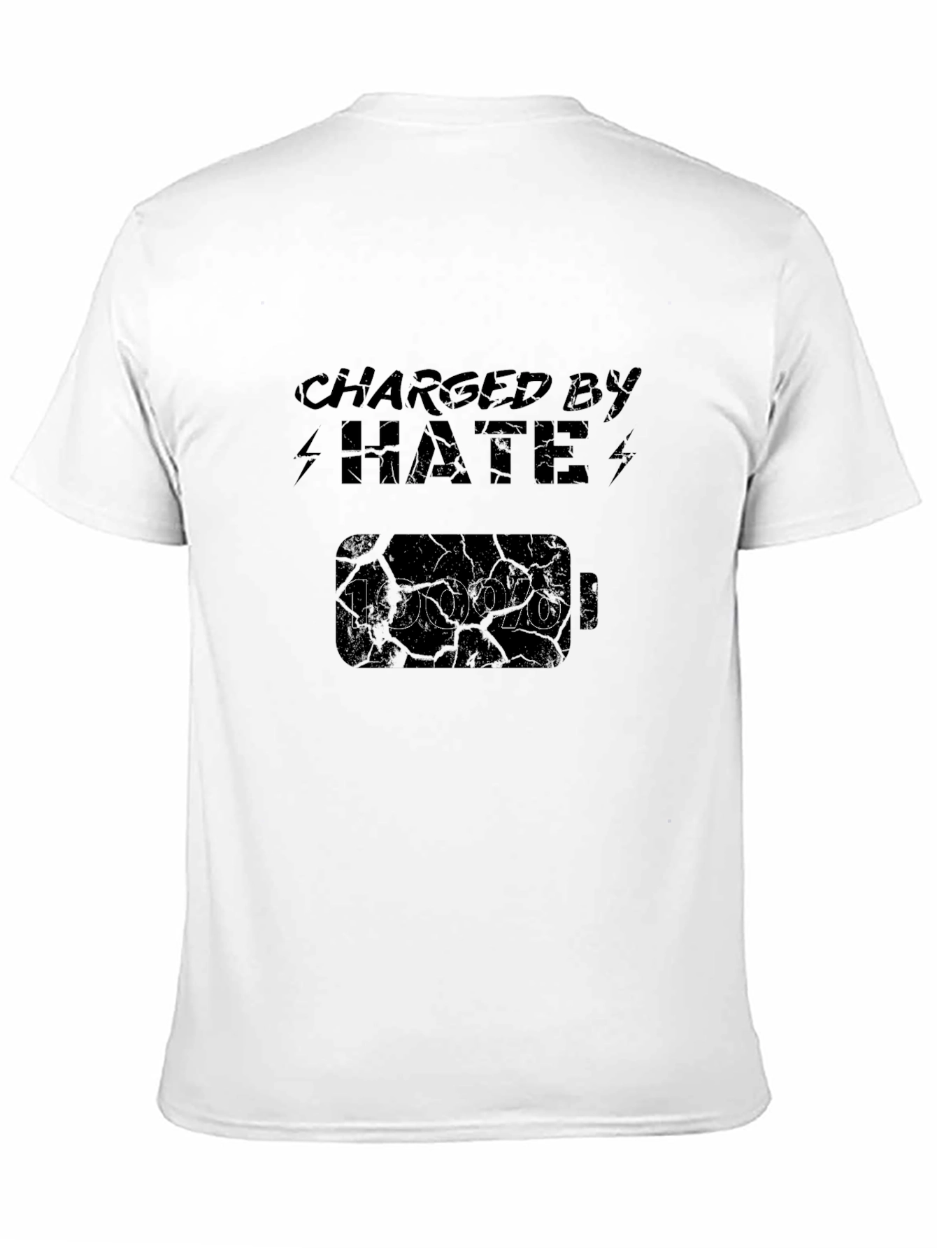 Charged by Hate Black T-Shirt