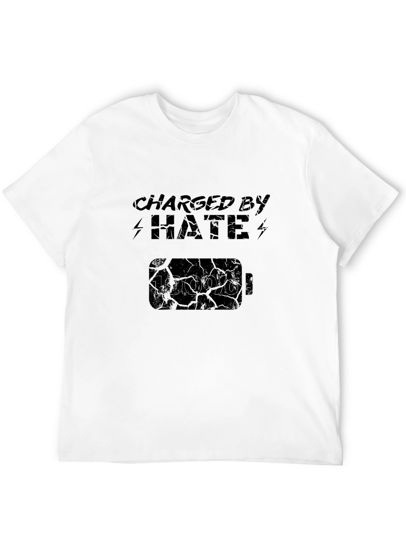 Charged by Hate Black T-Shirt