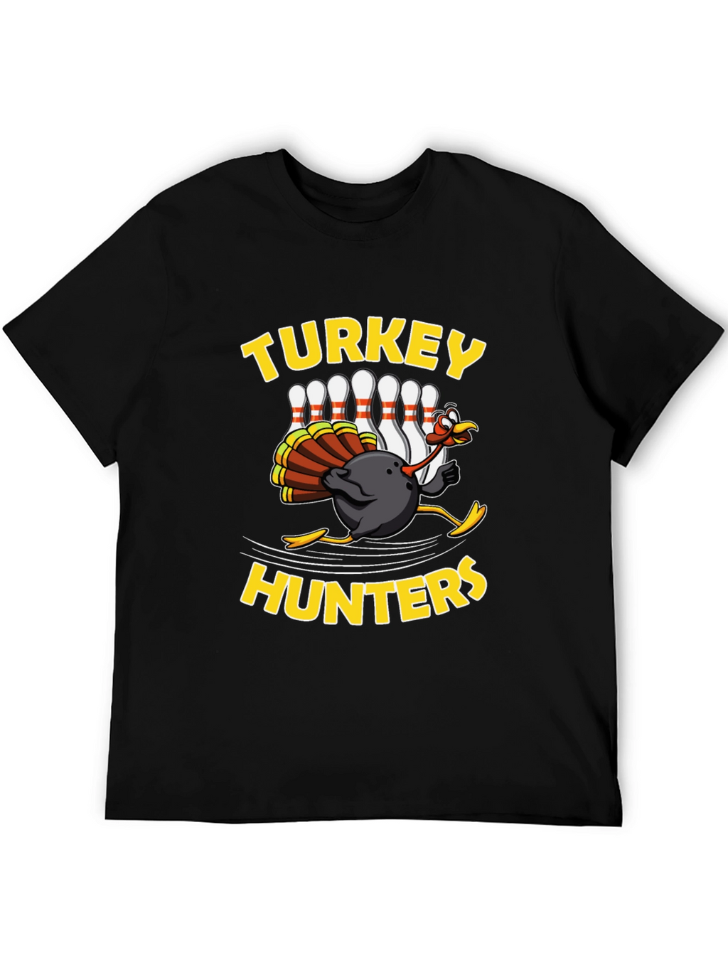 Turkey Hunters Bowling Graphic T-Shirt