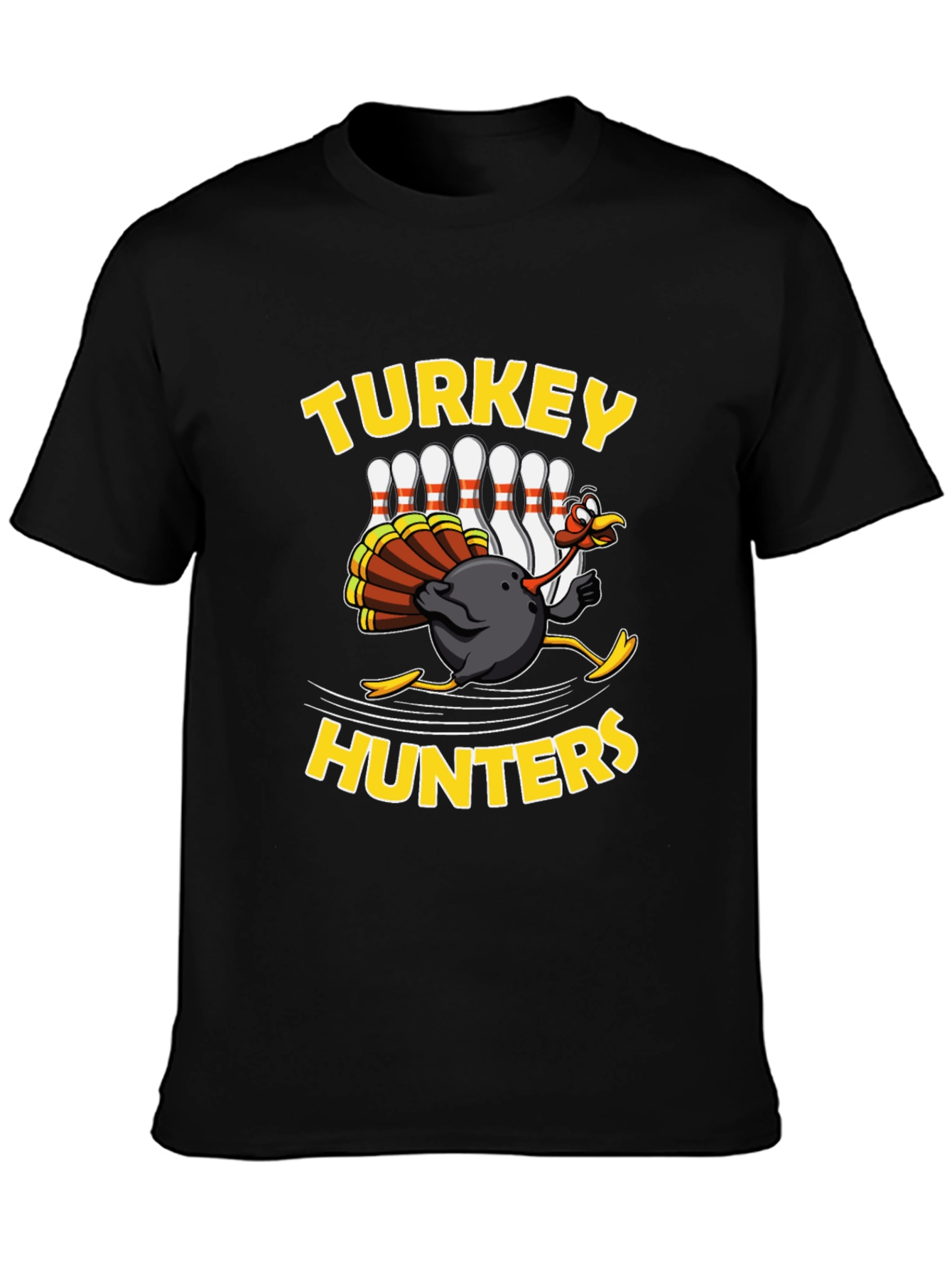 Turkey Hunters Bowling Graphic T-Shirt