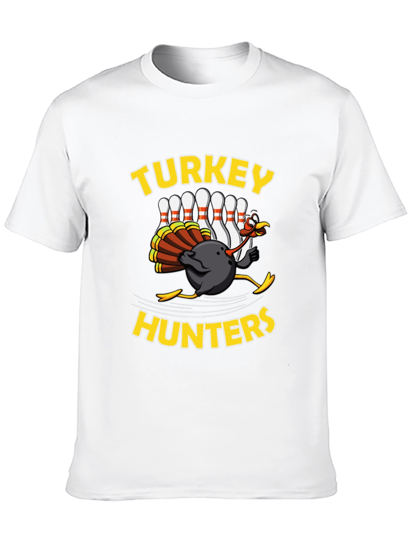 Turkey Hunters Bowling Graphic T-Shirt