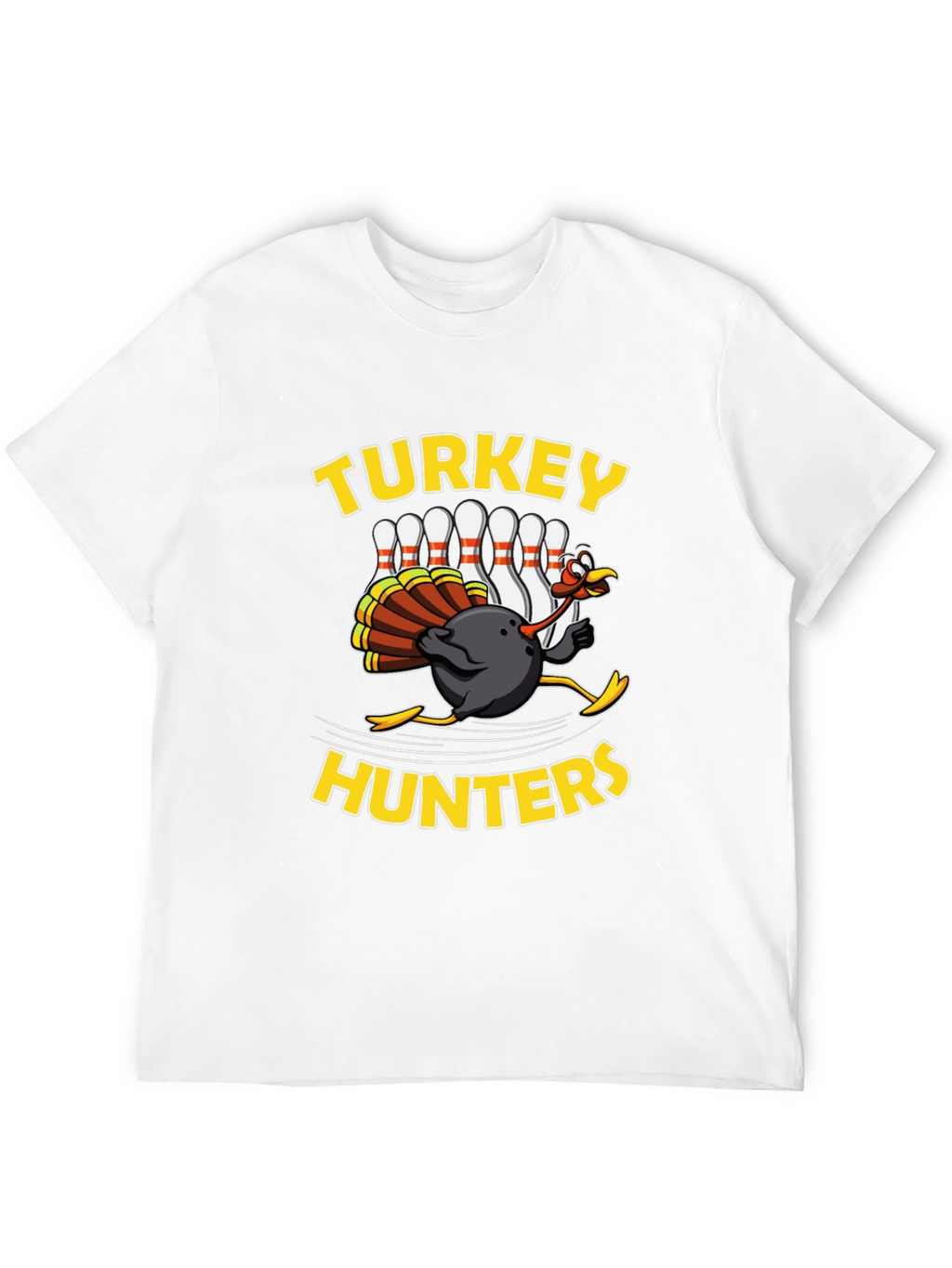 Turkey Hunters Bowling Graphic T-Shirt