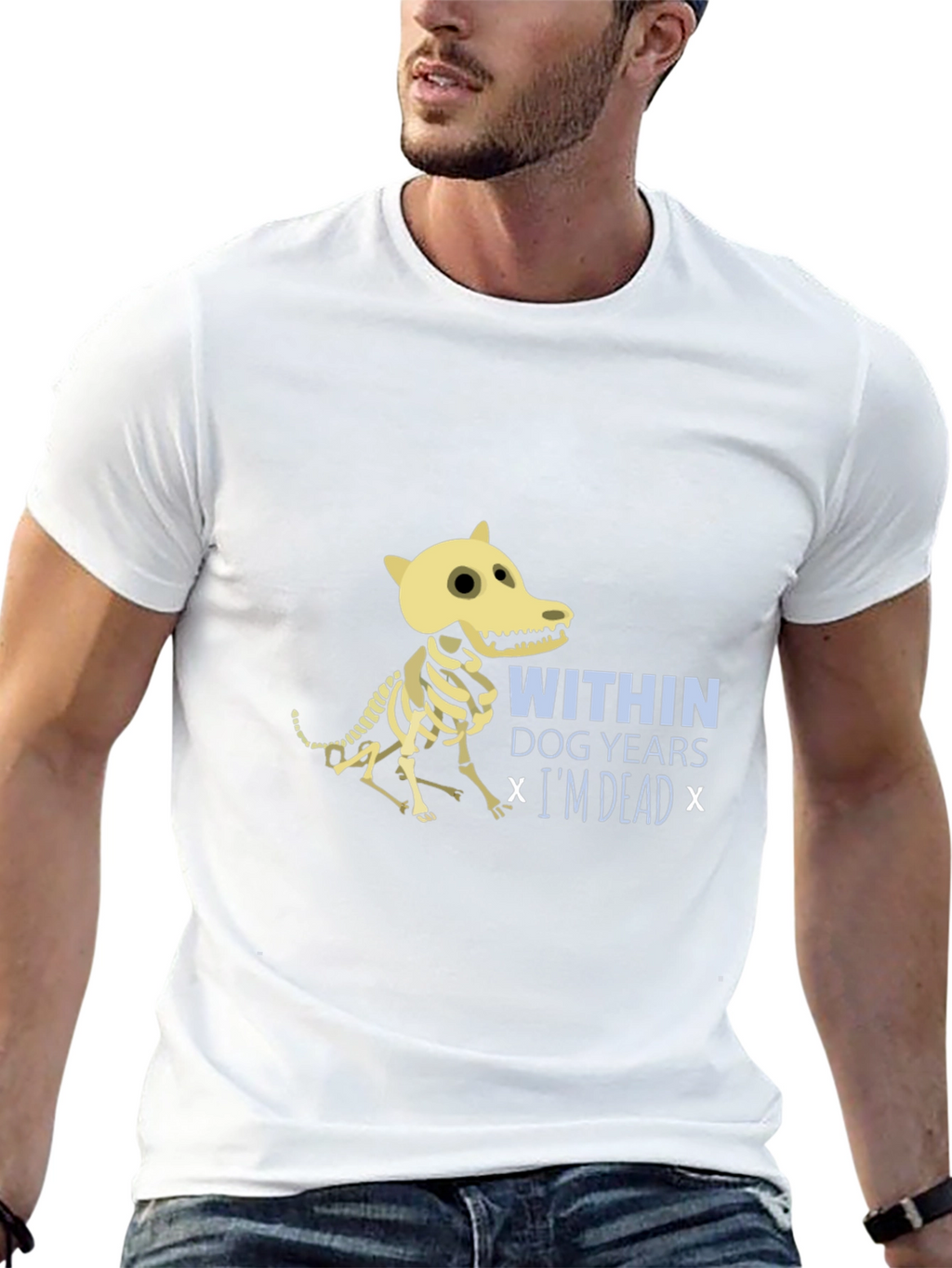 Dog Years Funny Skeleton T-Shirt