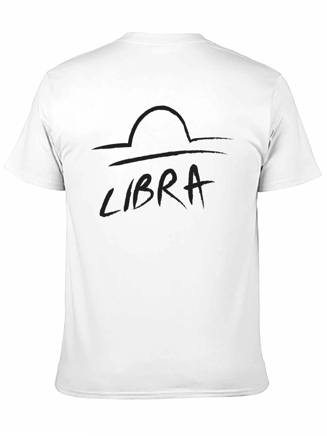 Libra Zodiac Black Graphic Tee