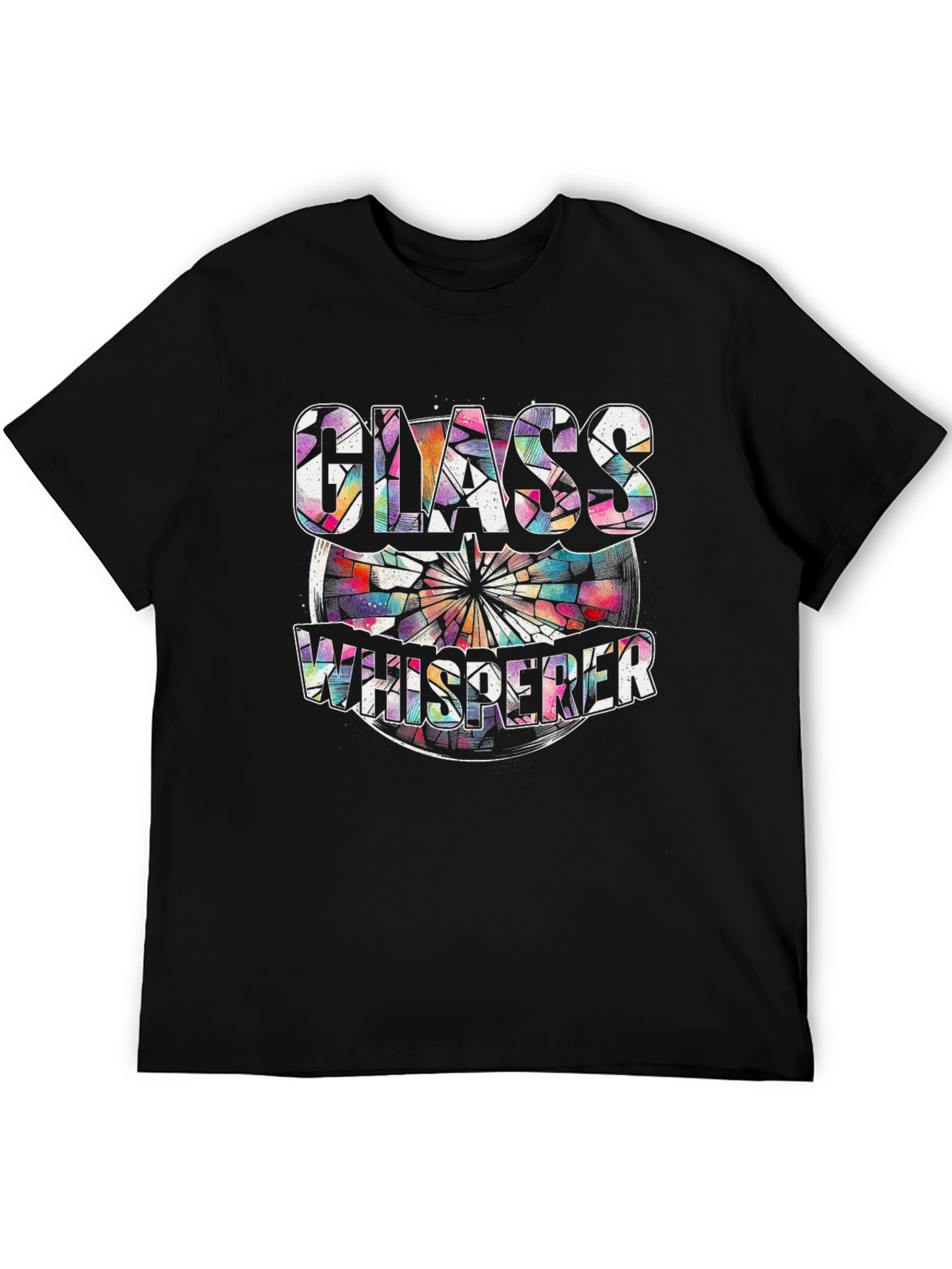 Glass Whisperer T-Shirt - Artistic Stained Glass Design