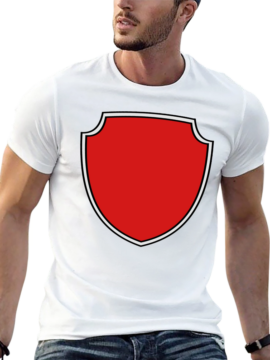 Shield Graphic Tee - Bold & Stylish Black T-Shirt