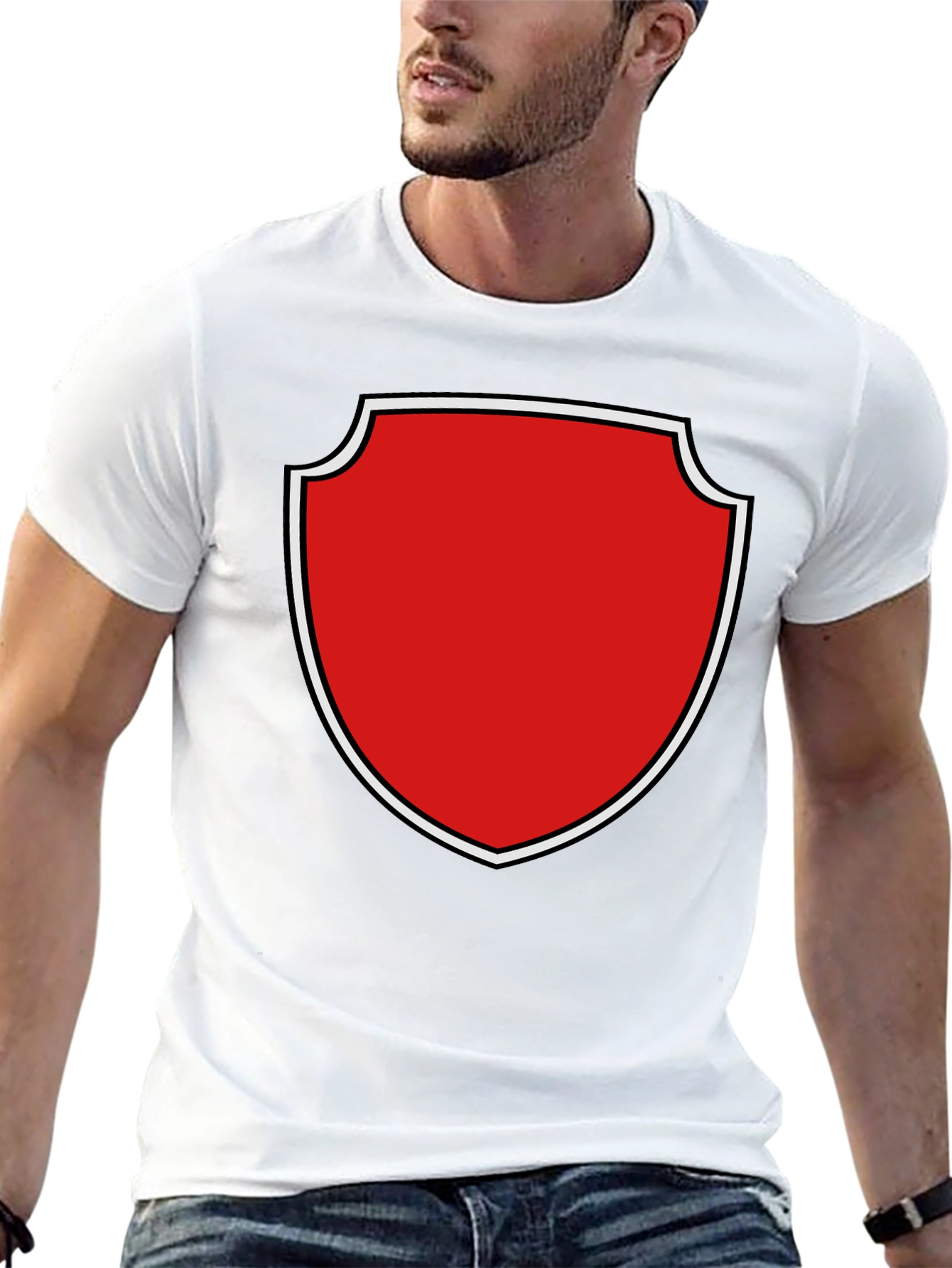 Shield Graphic Tee - Bold & Stylish Black T-Shirt