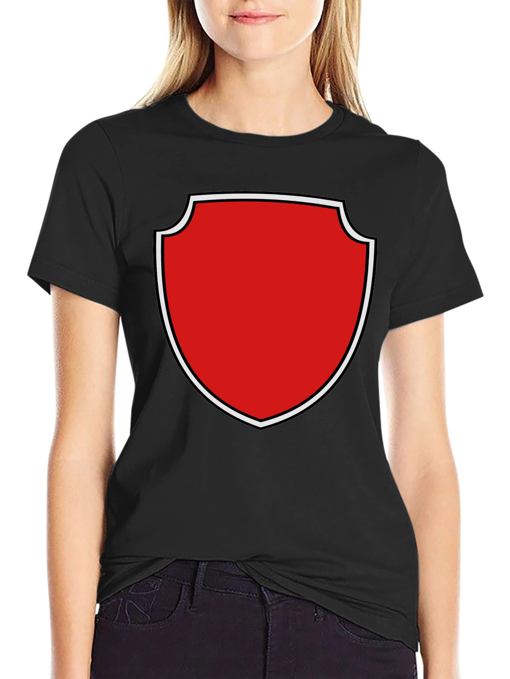 Shield Graphic Tee - Bold & Stylish Black T-Shirt